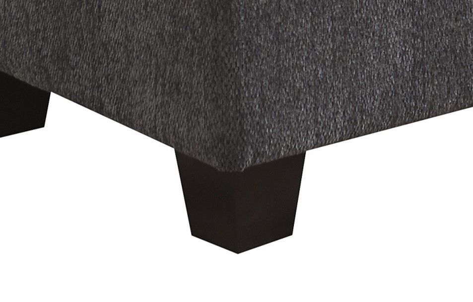 Ottoman - Gray - Wood