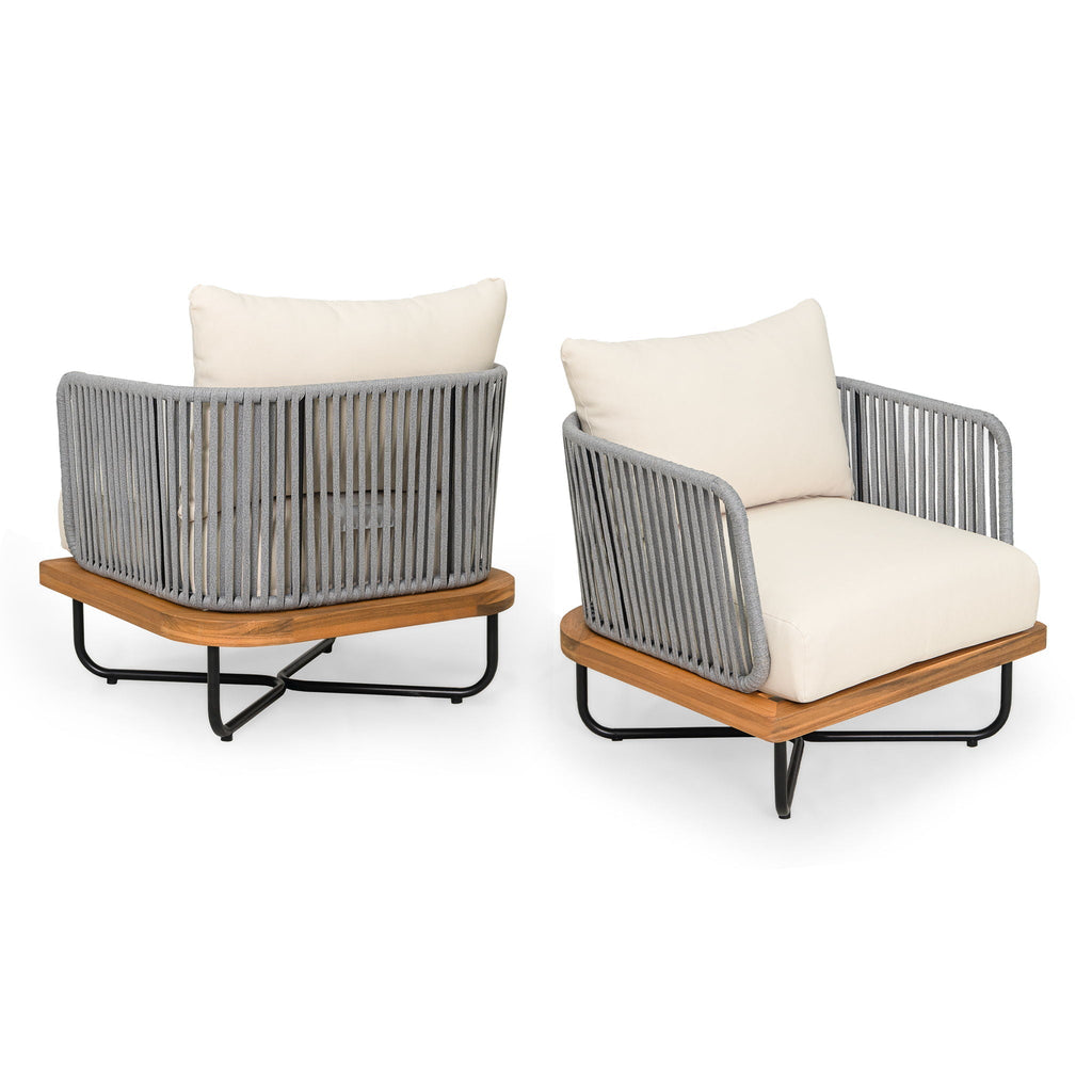 Lucca Outdoor Acacia Wood Chair