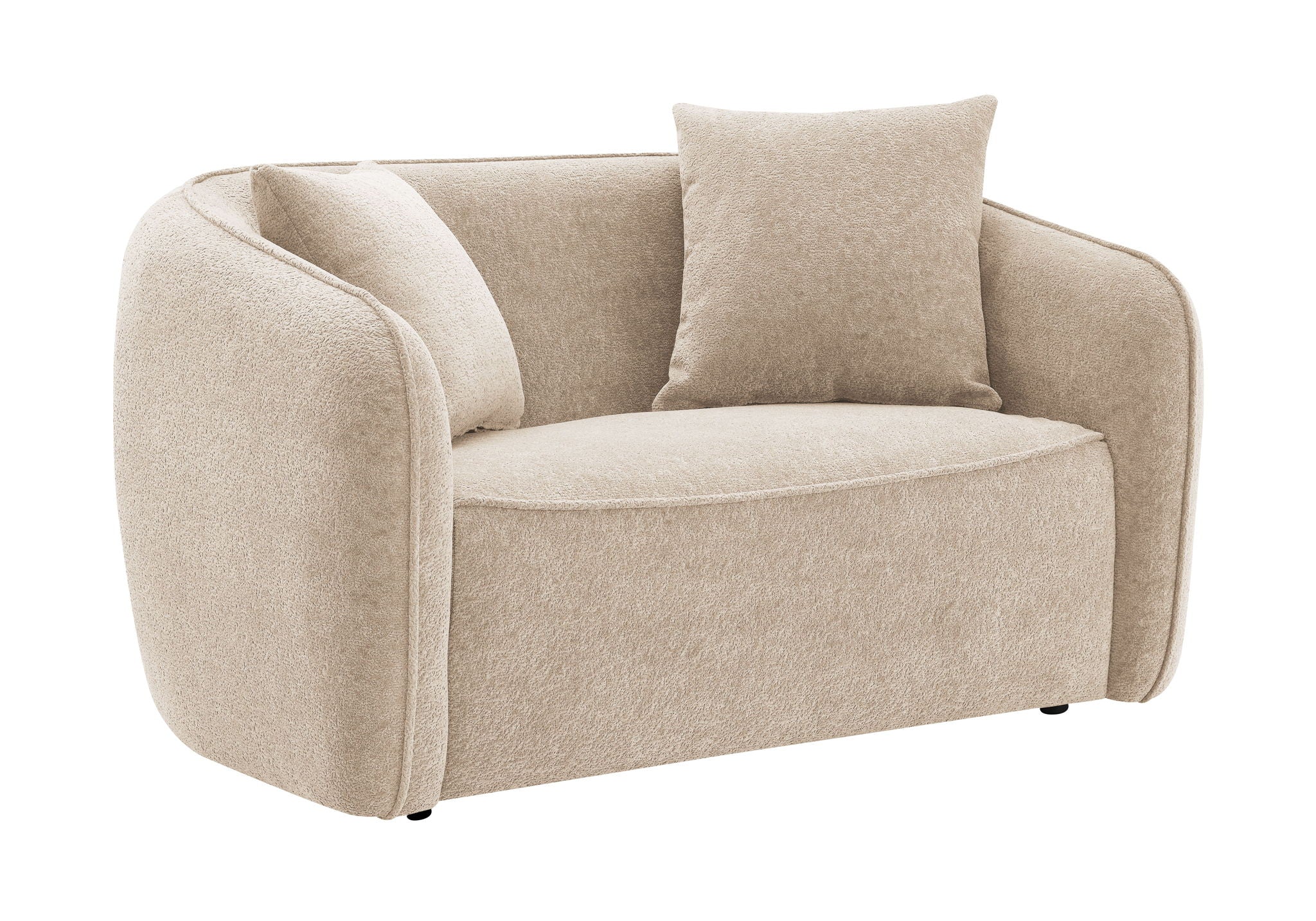 Keith Loveseat With 2 Matching Color Toss Pillows