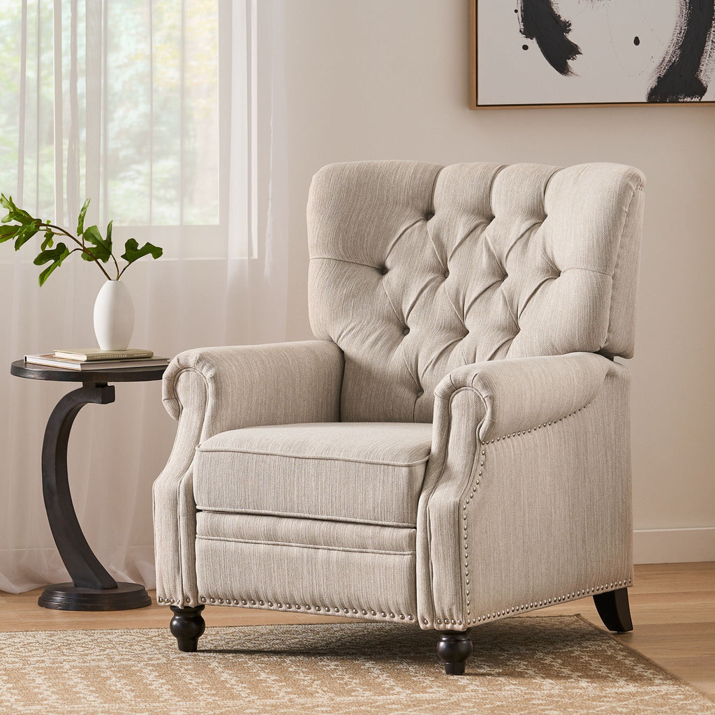 Welch Contemporary Tufted Pushback Recliner