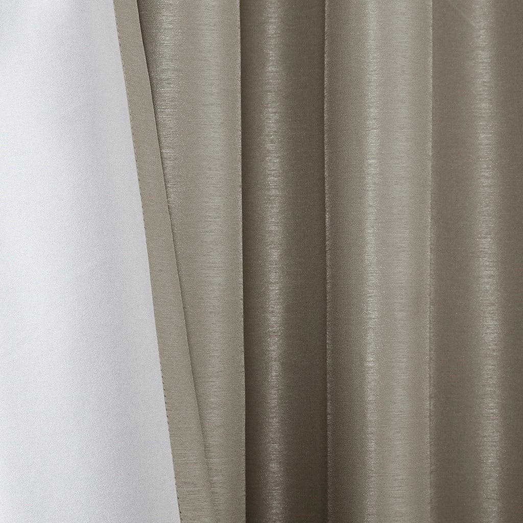 Twist Tab Total Blackout Window Curtain Panel Pewter 50x84