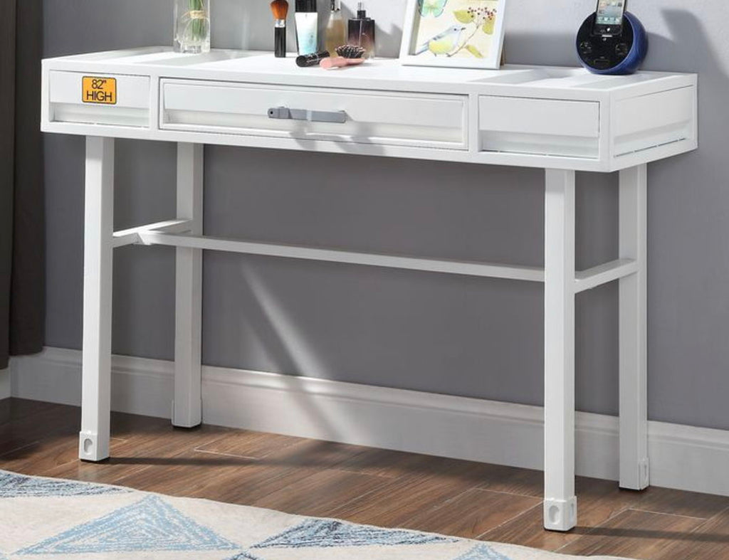 Cargo Vanity Desk With Functional Storage