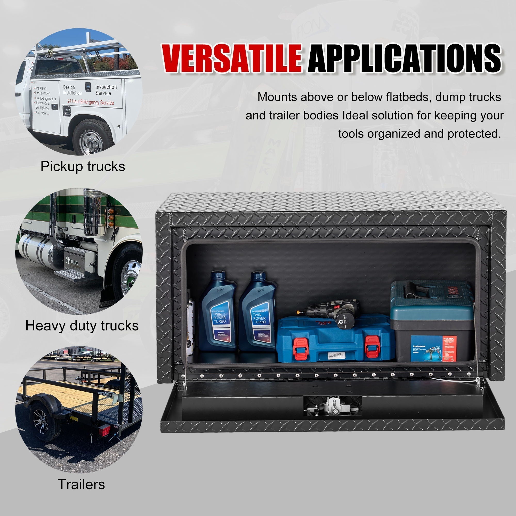 Pro Series Underbody Truck Tool Box Waterproof Storage Chest