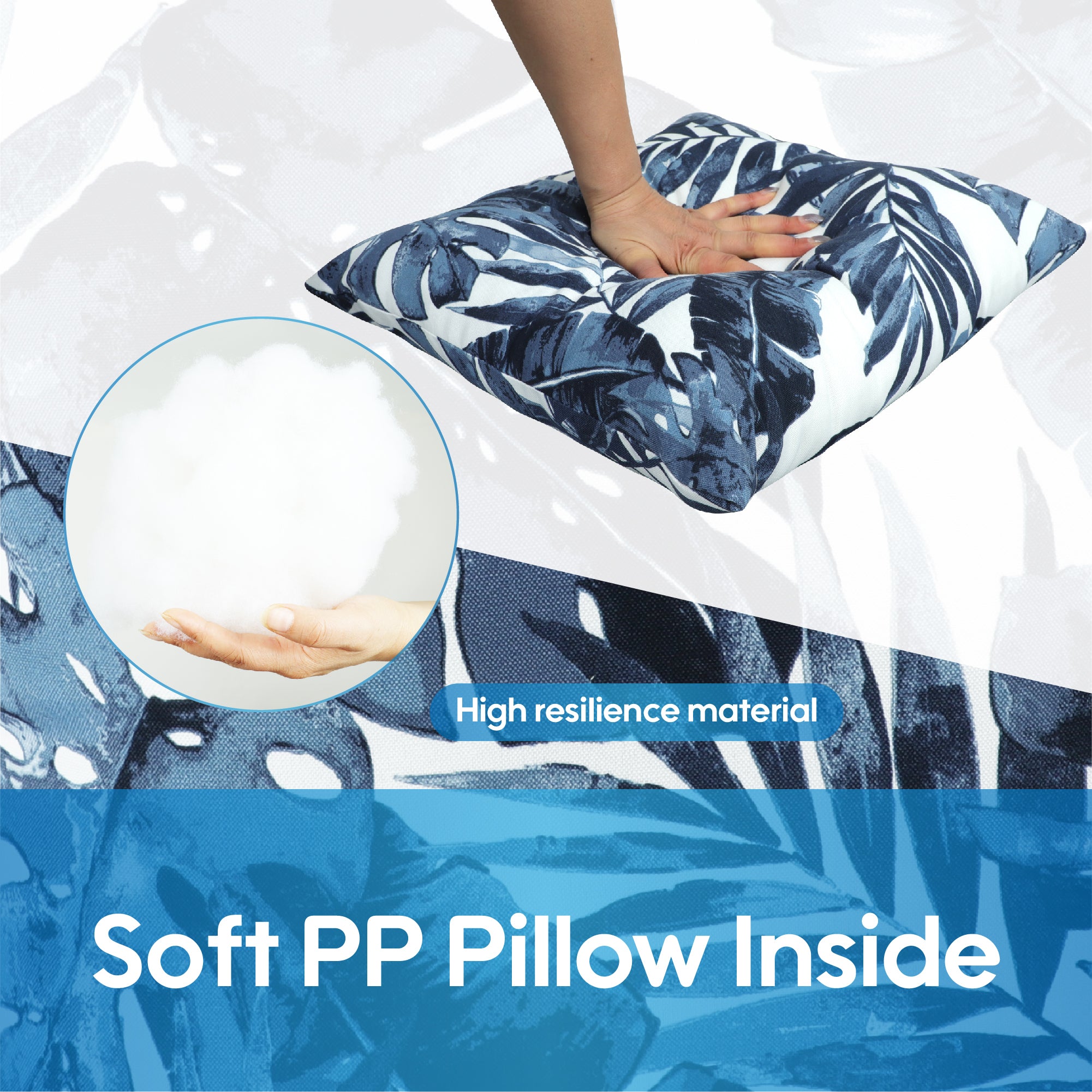 Outdoor Throw Pillows 2 Pack, 18x18 Inch, Waterproof & Fade Resistant
