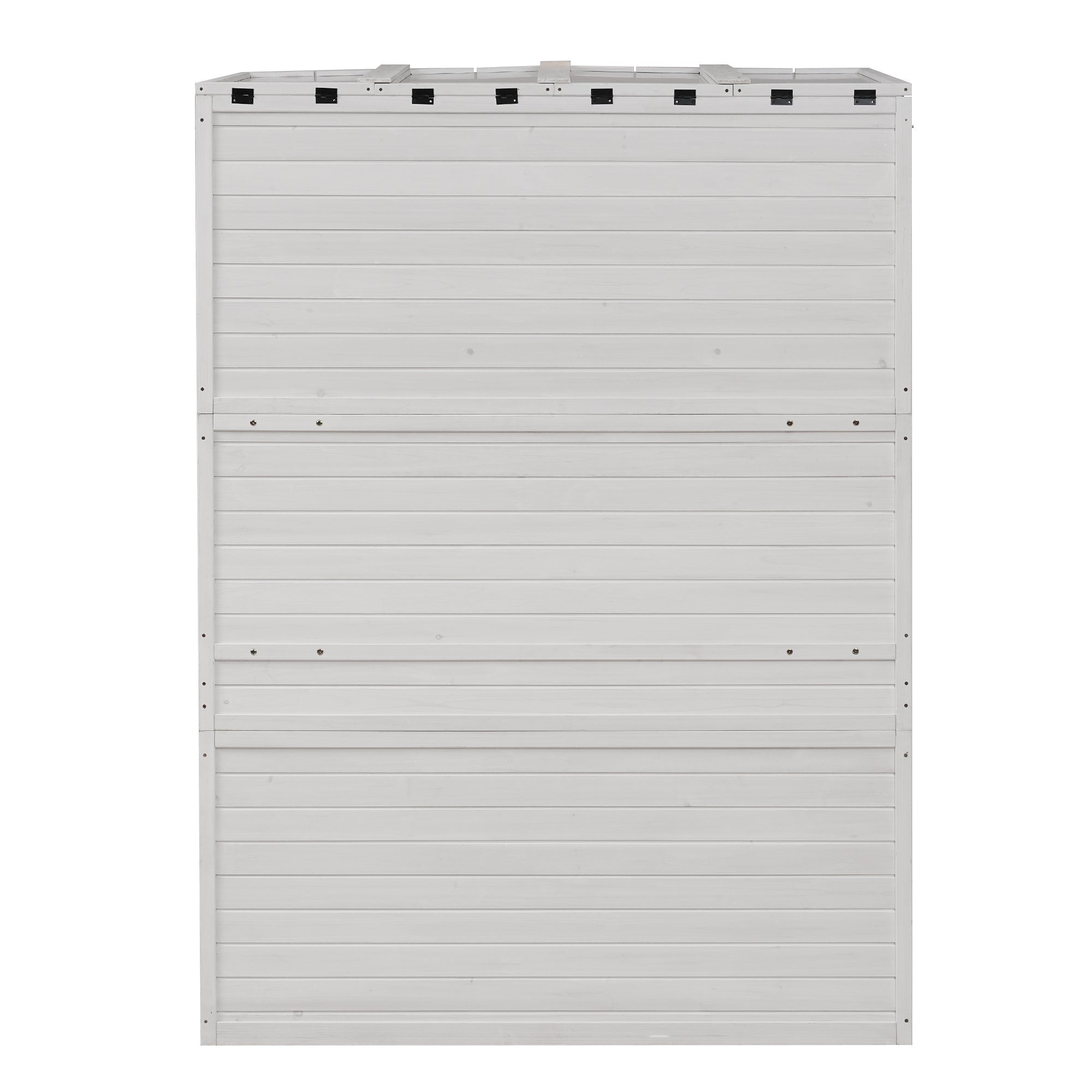 TOPMAX 78-Inch Wooden Greenhouse with Skylights and Folding Shelves