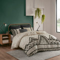 Full/Queen 3 Piece Flax and Cotton Blended Duvet Cover Set
