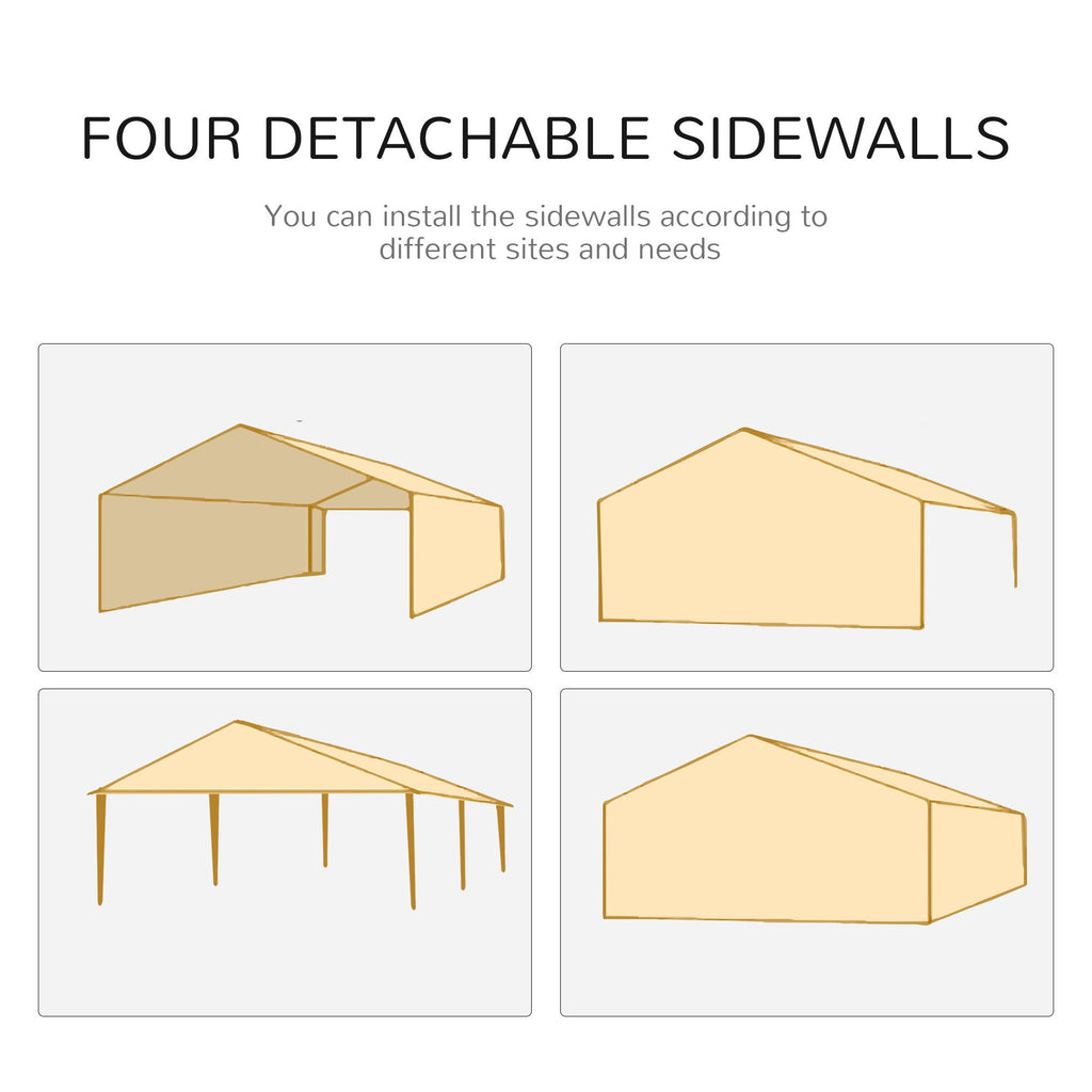 Outsunny 9.6' x 19' Large Outdoor Party Tent