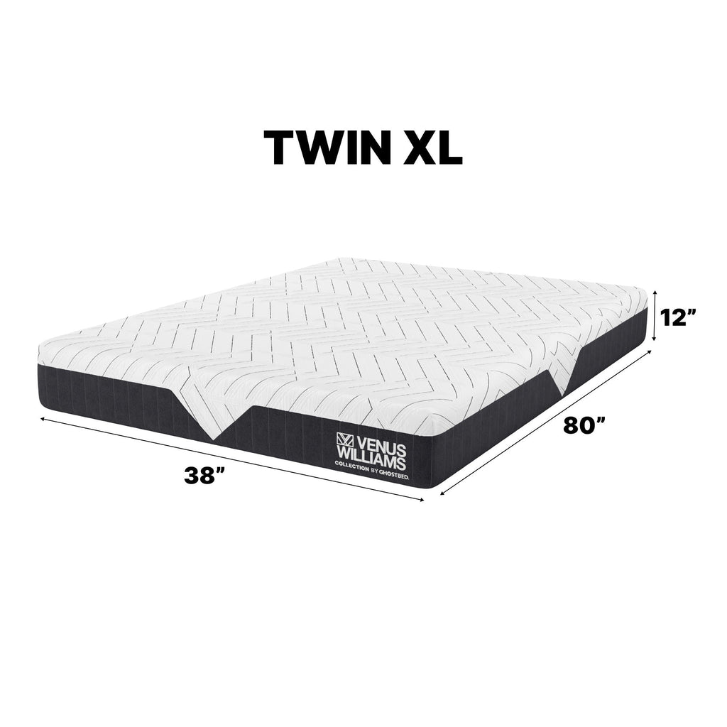 Venus Williams Legend - 12" Foam Mattress Foam With Far Infrared Technology For Cooling And Recovery