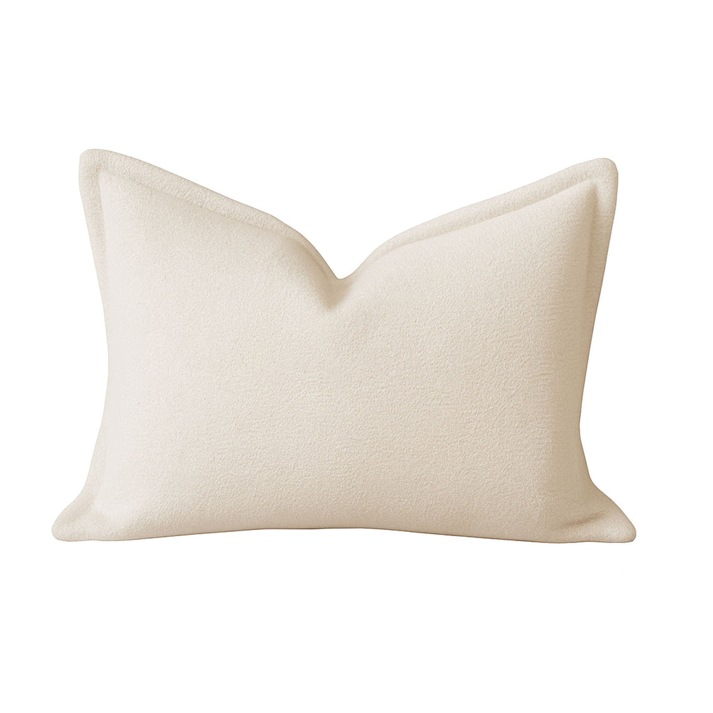 Homey Cozy Comfort Textured Throw Pillow - Ivory