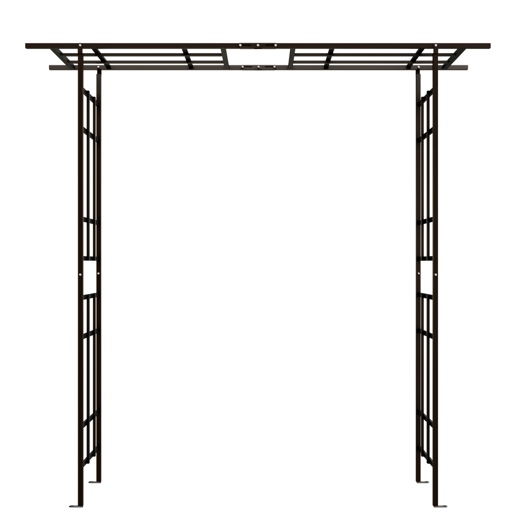 Metal Garden Arch with Adjustable Width for Climbing Plants