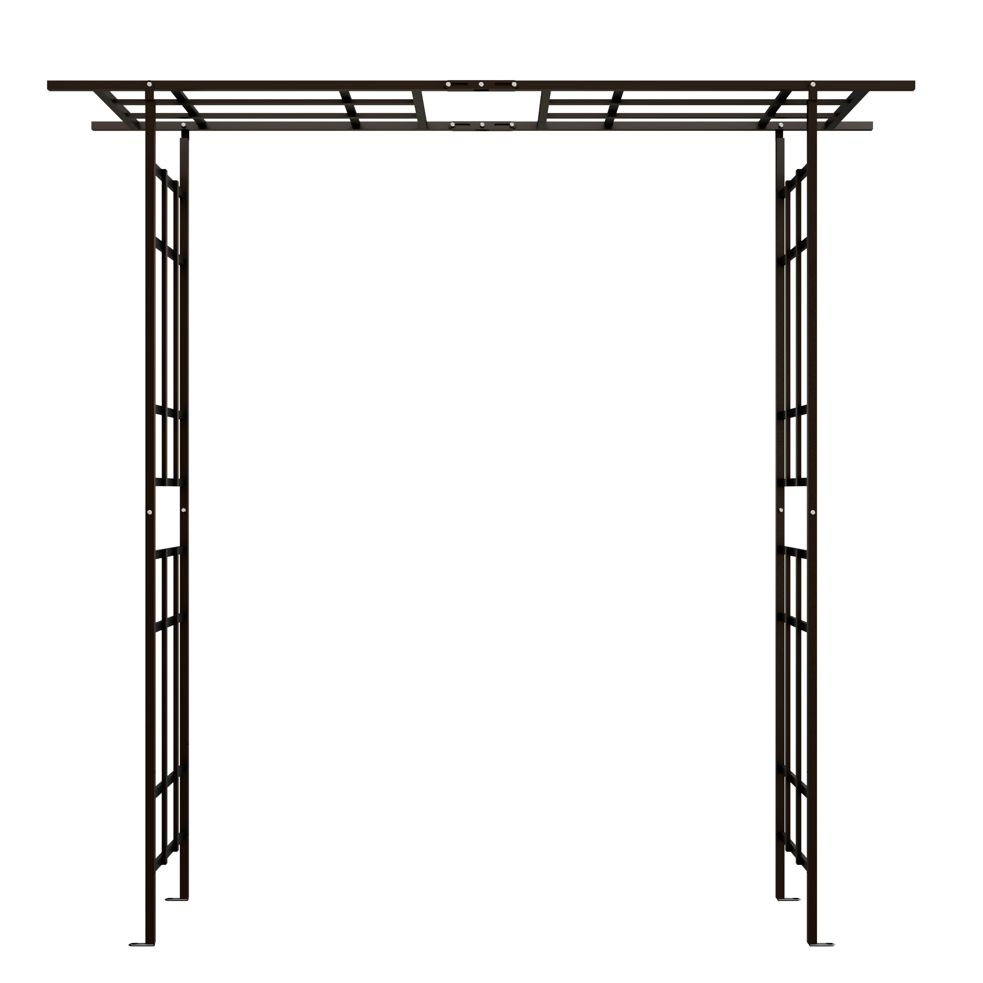Metal Garden Arch with Adjustable Width for Climbing Plants