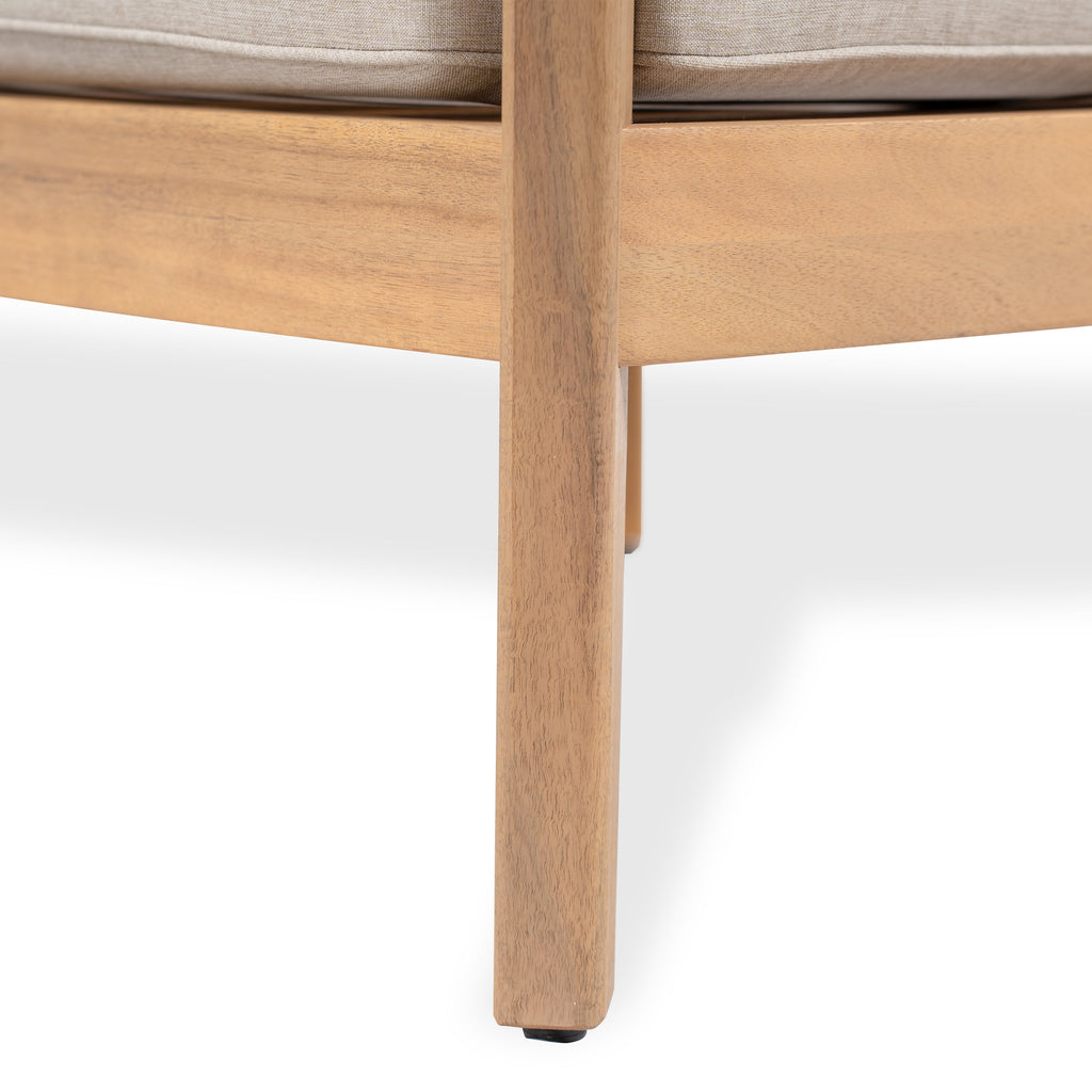 Mallorca Acacia Wood Club Chair With Seat Cushion