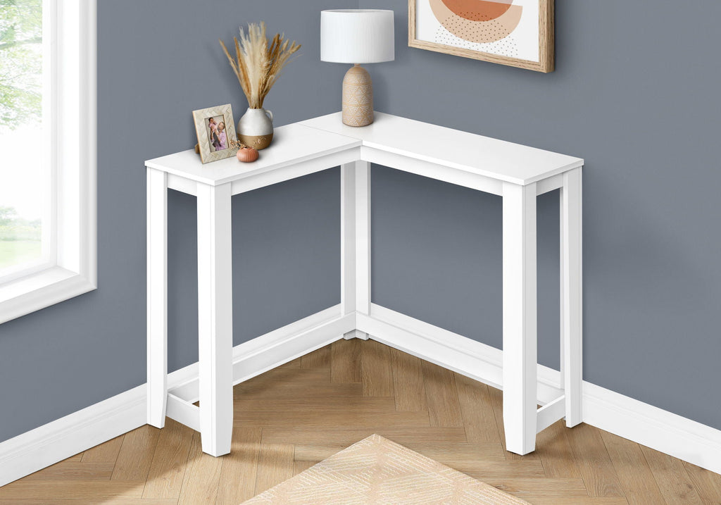 Corner Accent Console Table for Entryway