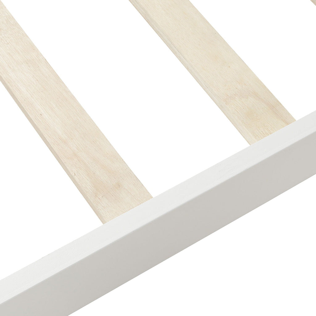 Platform Bed Frame Mattress Foundation Sleigh Bed With Headboard / Footboard / Wood Slat Suppor