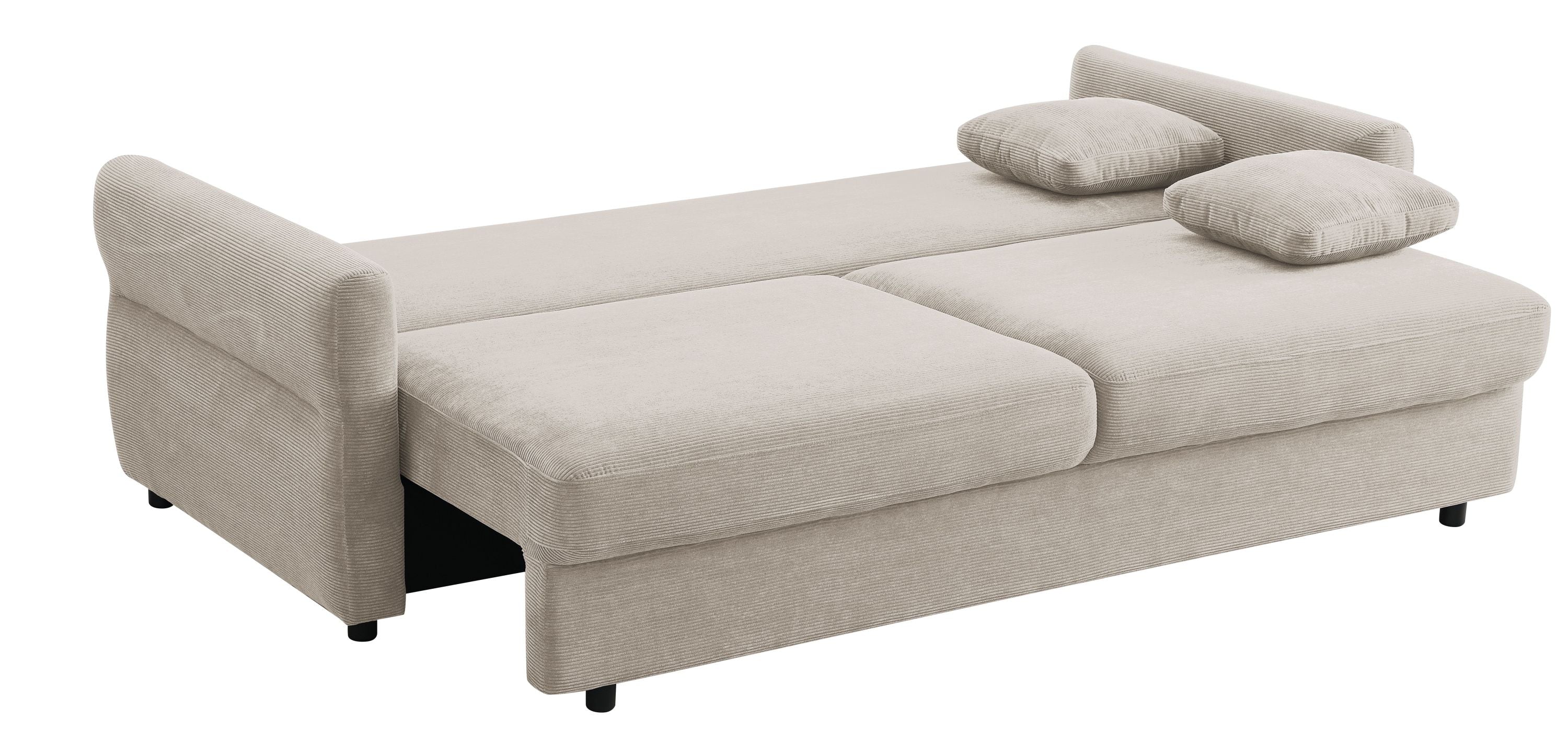 Haran Fabric Pull-Out Sleeper with Storage