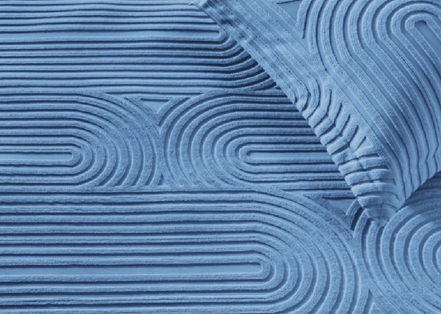 BedGear Performance King Duvet Set - Stonewash Blue/Racetrack