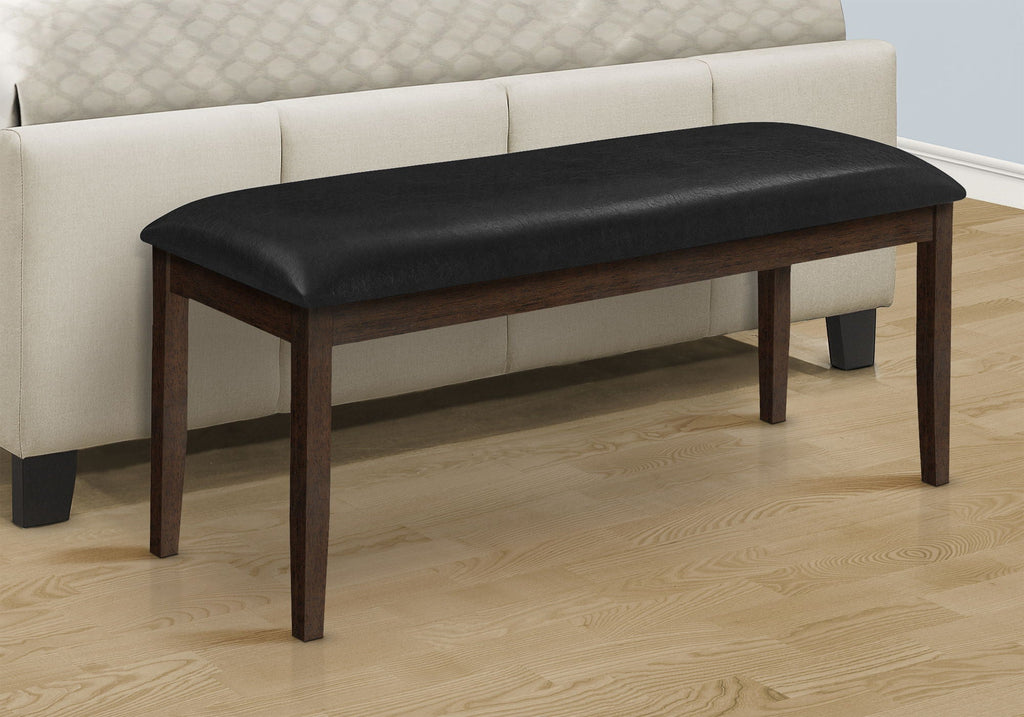 Rectangular Upholstered Hallway Bench - Transitional Design