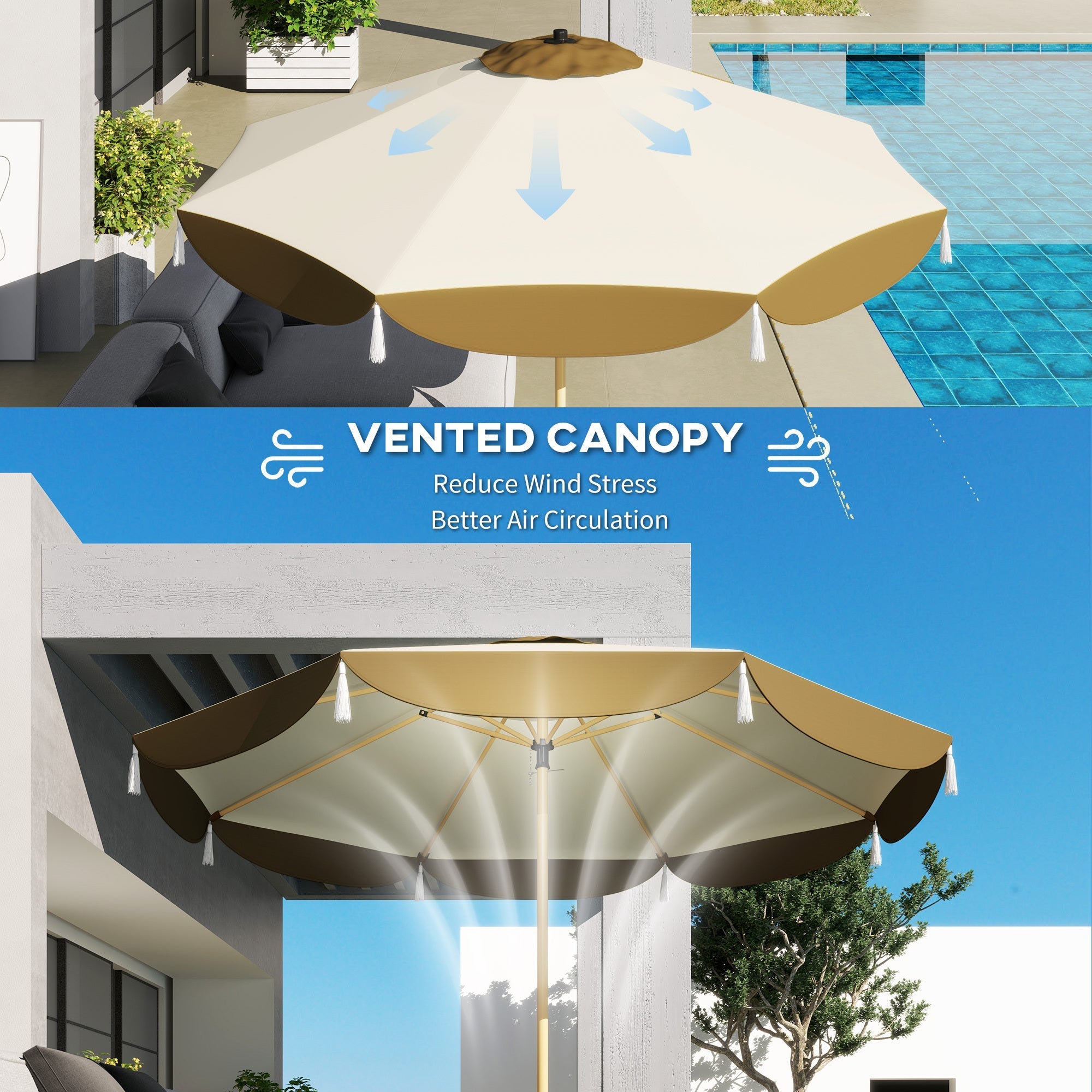 Vented Patio Table Umbrella