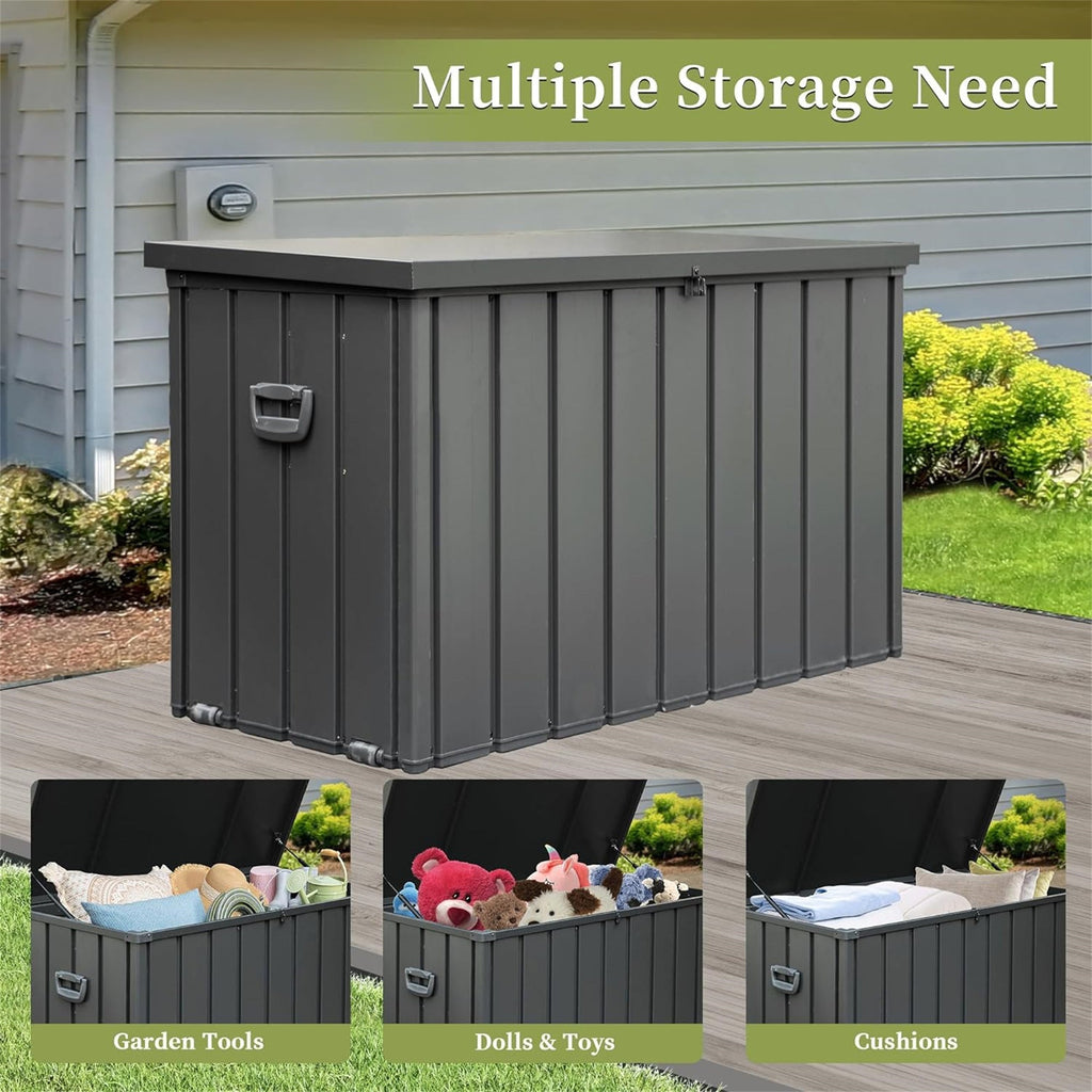 200 Gallon Outdoor Storage Deck Box Waterproof