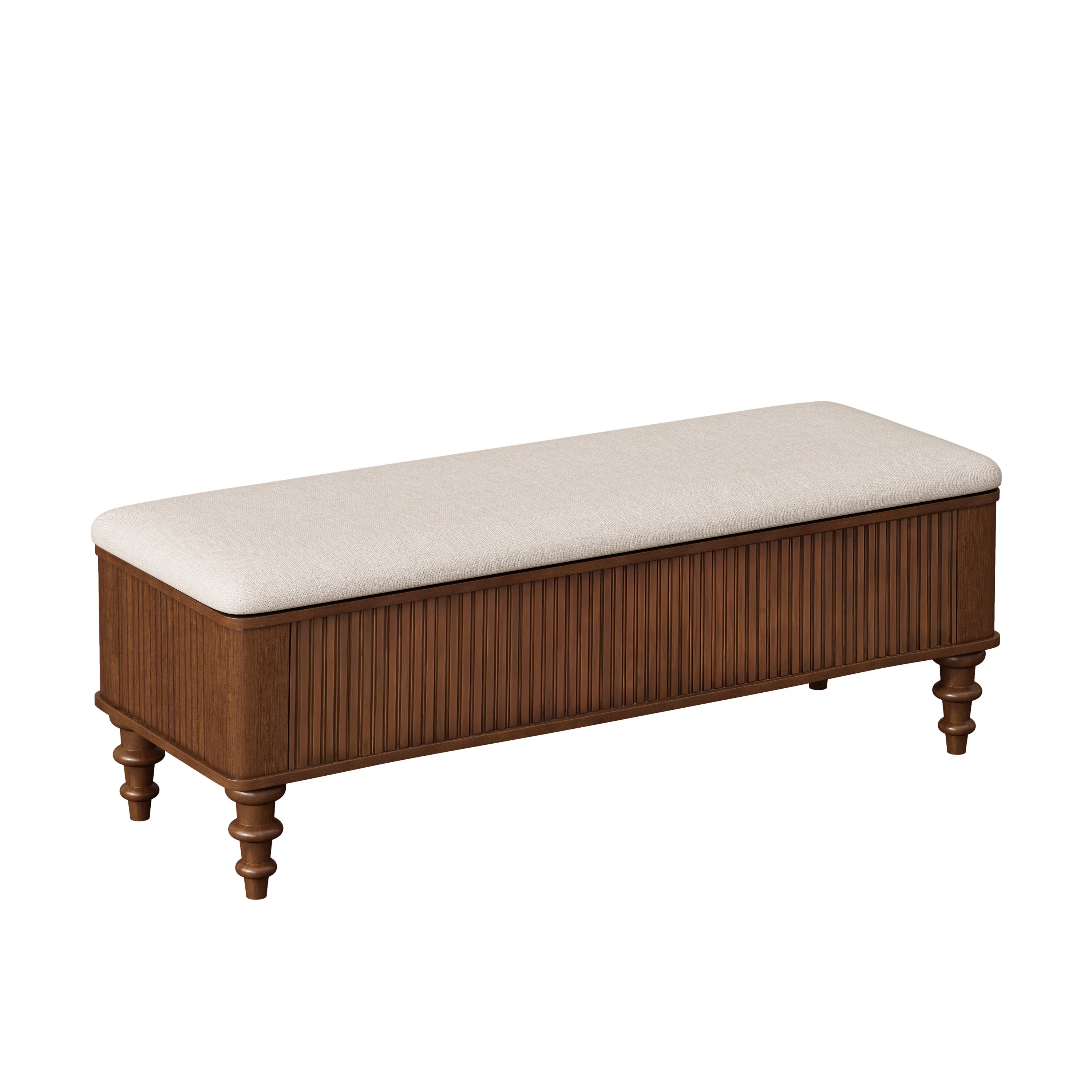 50.8-Inch Multi-Functional Storage Ottoman Bench