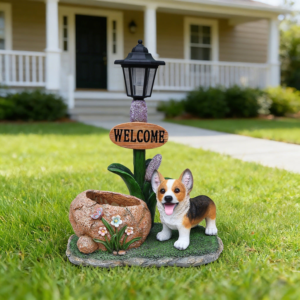 Corgi Dog Planter Garden Decor