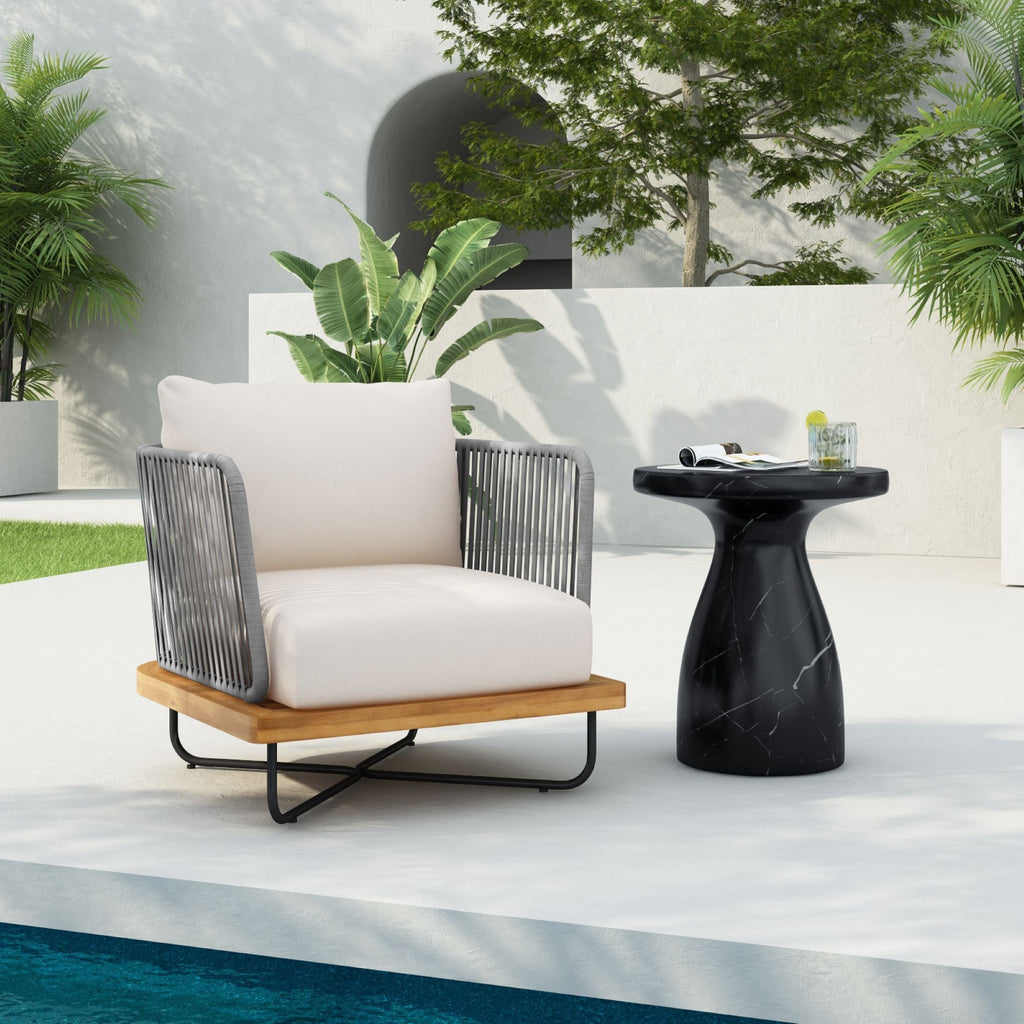 Lucca Outdoor Acacia Wood Chair
