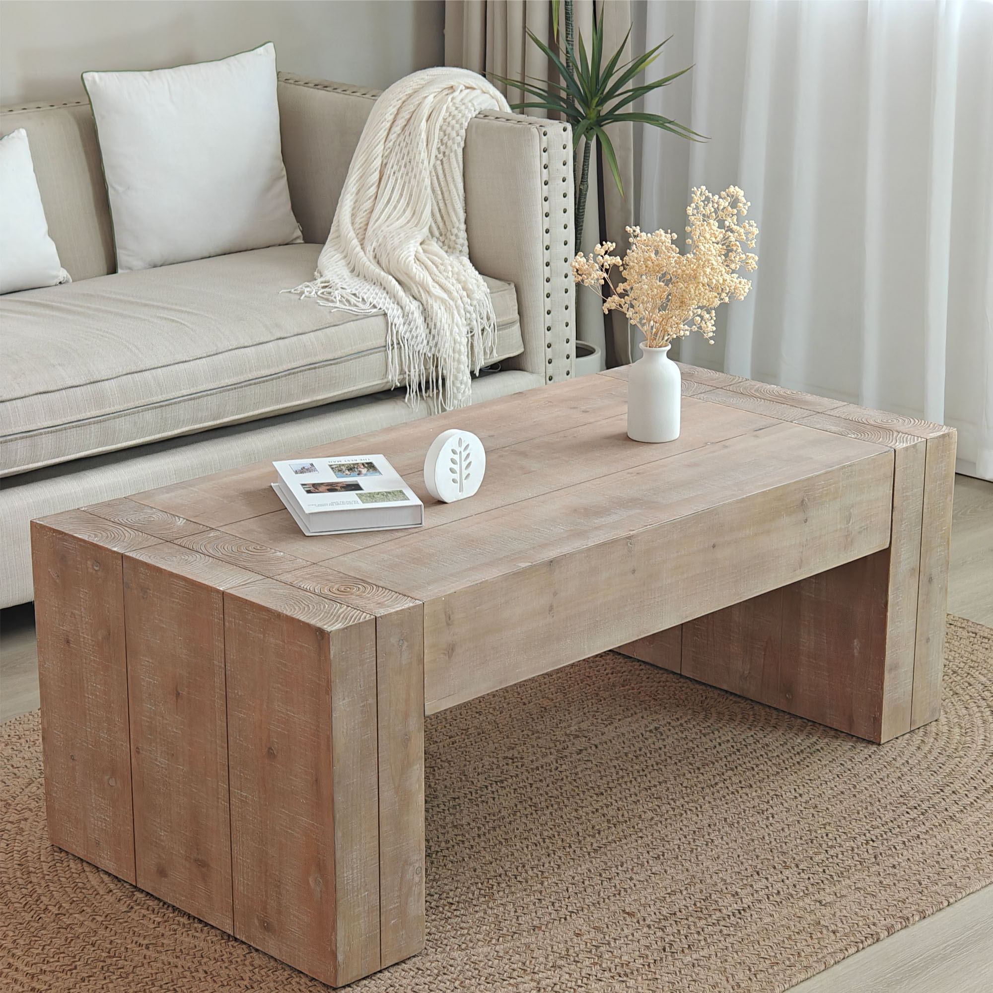 Minimalist Rectangular Center Table For Living Room
