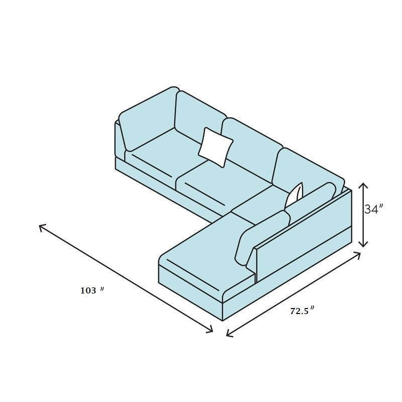 3 Pc Sectional Sofa Set Brown Faux Leather Left-Facing Chaise