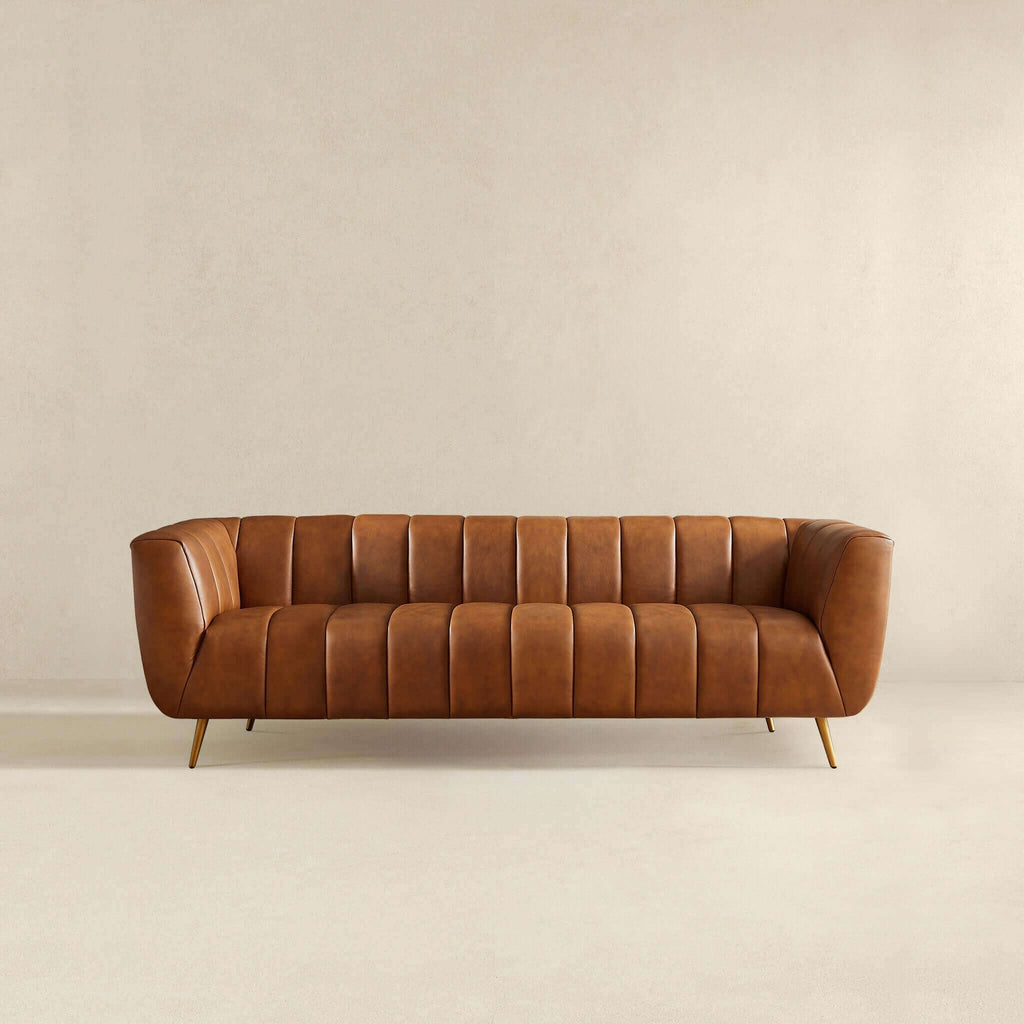 Ava - Sofa - Gold / Tan