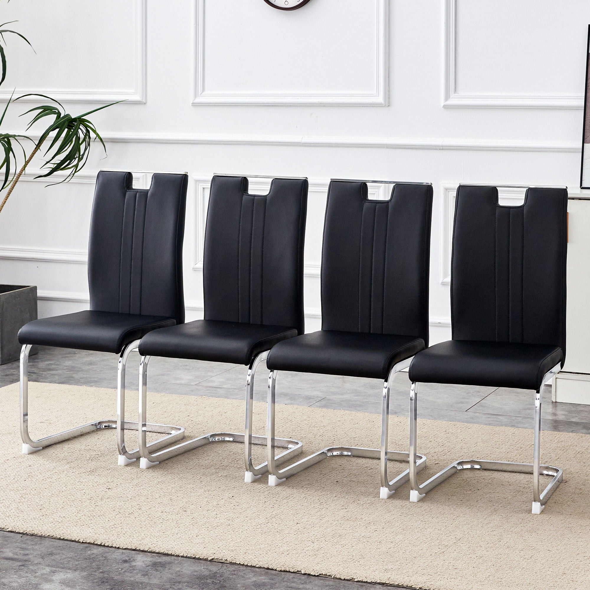 Bow Shaped Chairs, Ergonomic Design, Non Slip Base