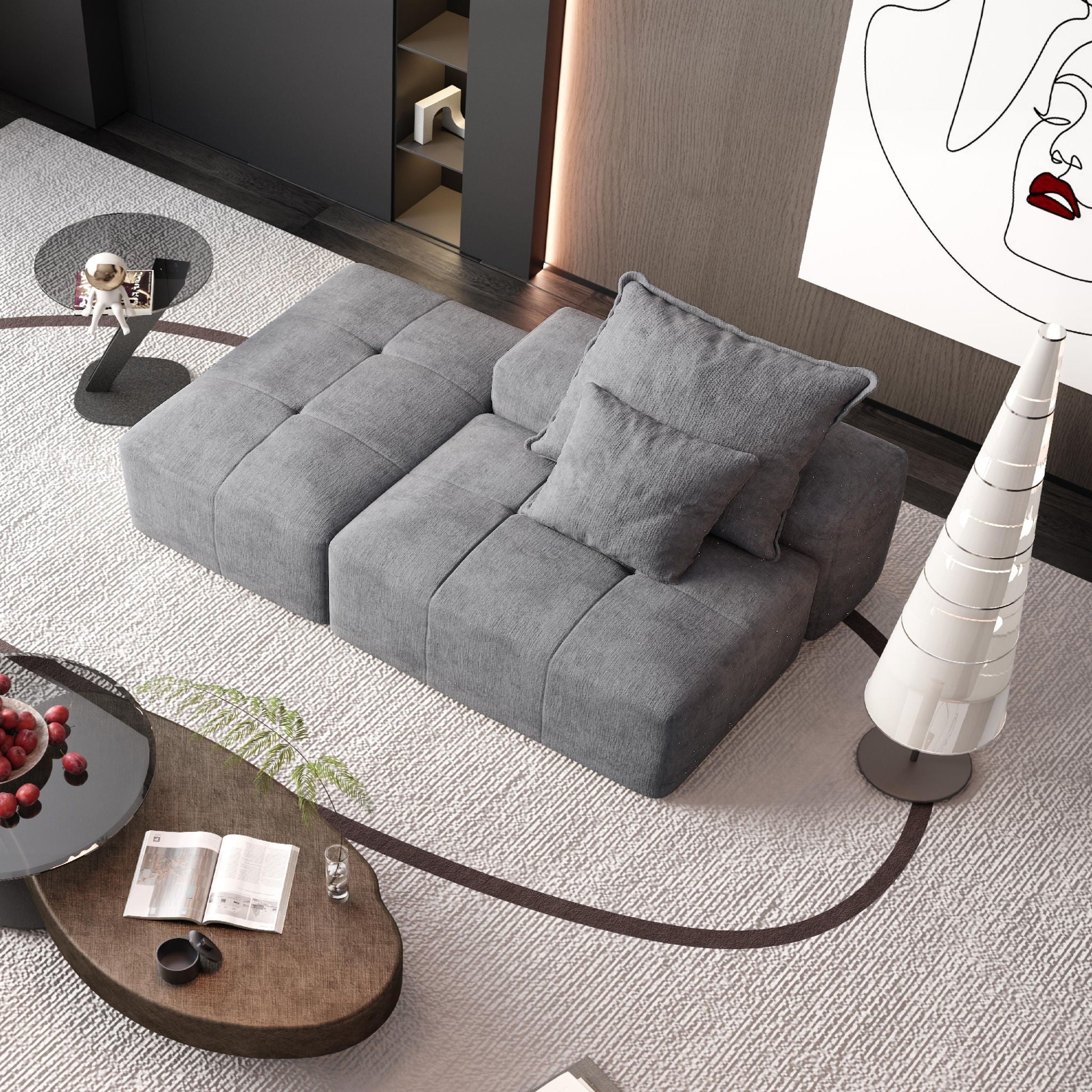 Modern Oversized Modular Sectional Sofa