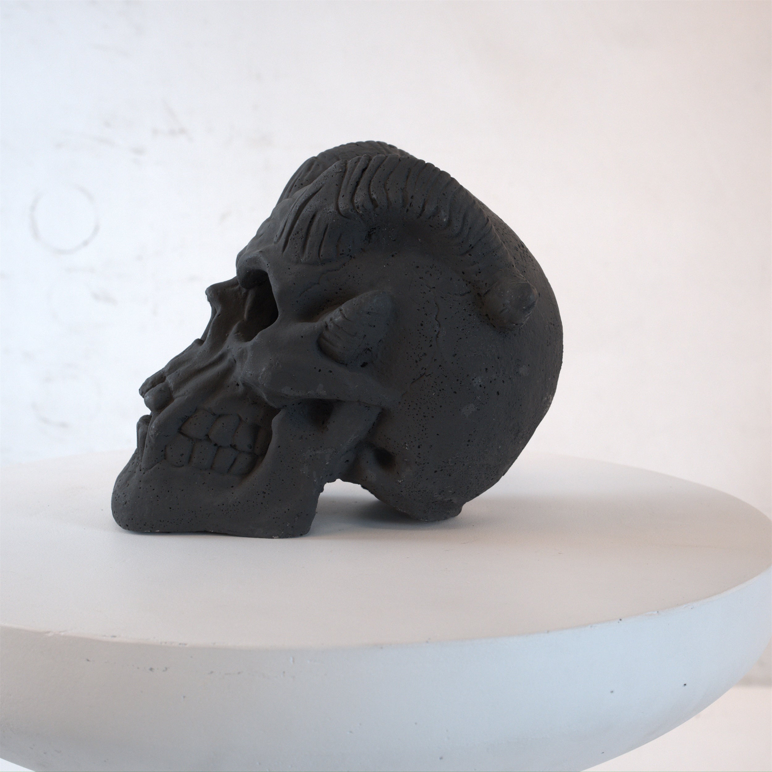 Hand-Forged Flame Skull for Fire Pits and Hearths