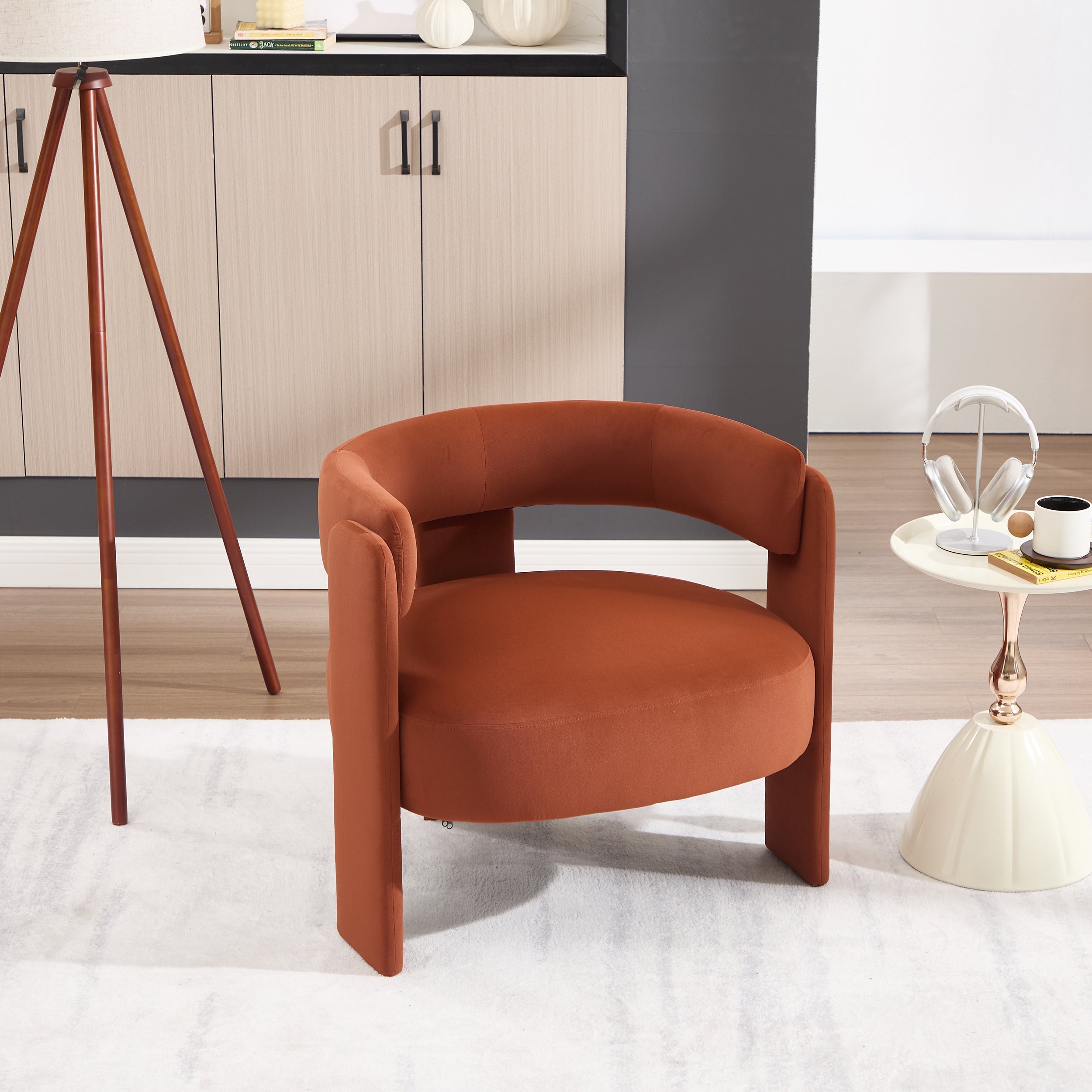 Accent Chair for Living Room, Velvet Comfy Single Sofa Chair