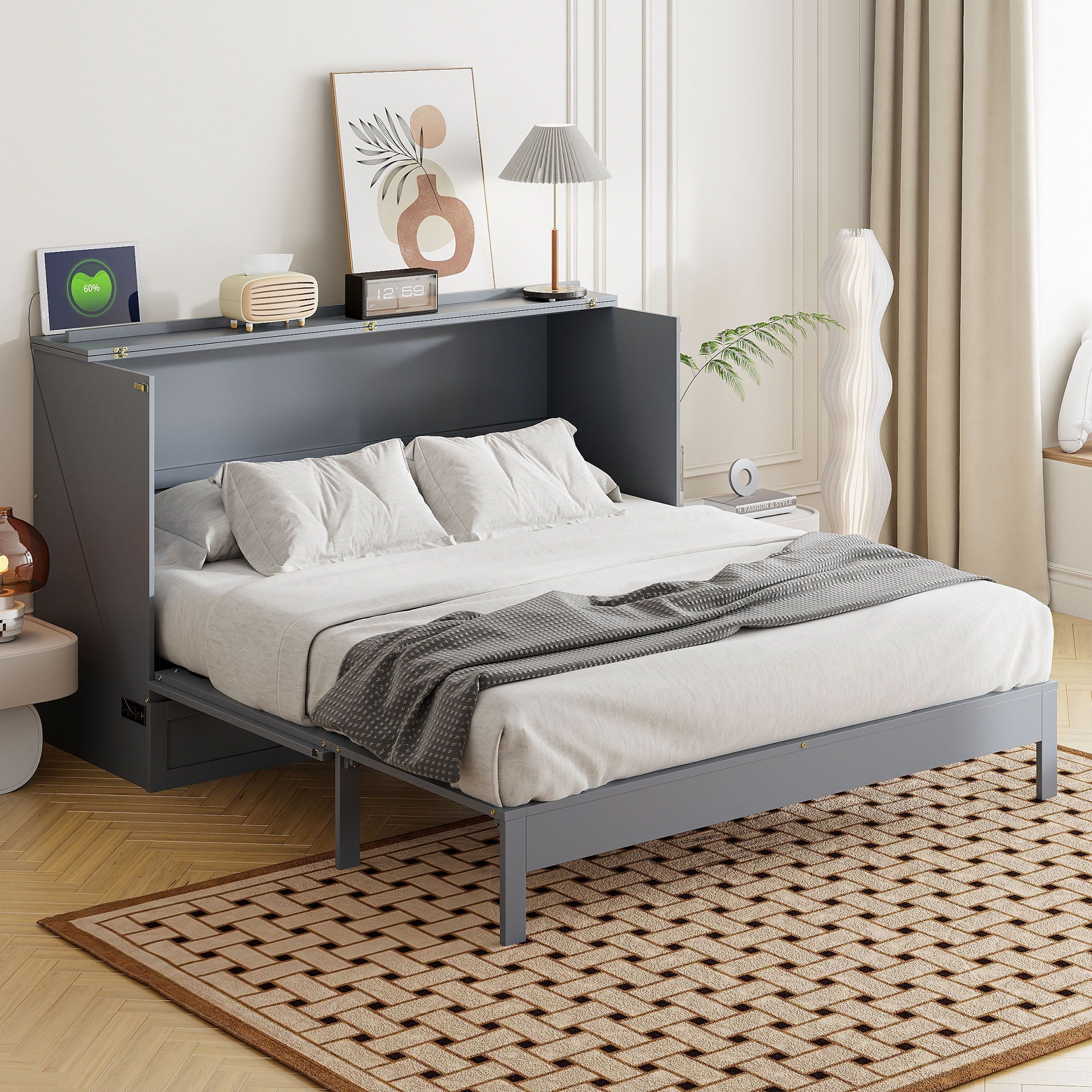 Murphy Bed With Large Drawers