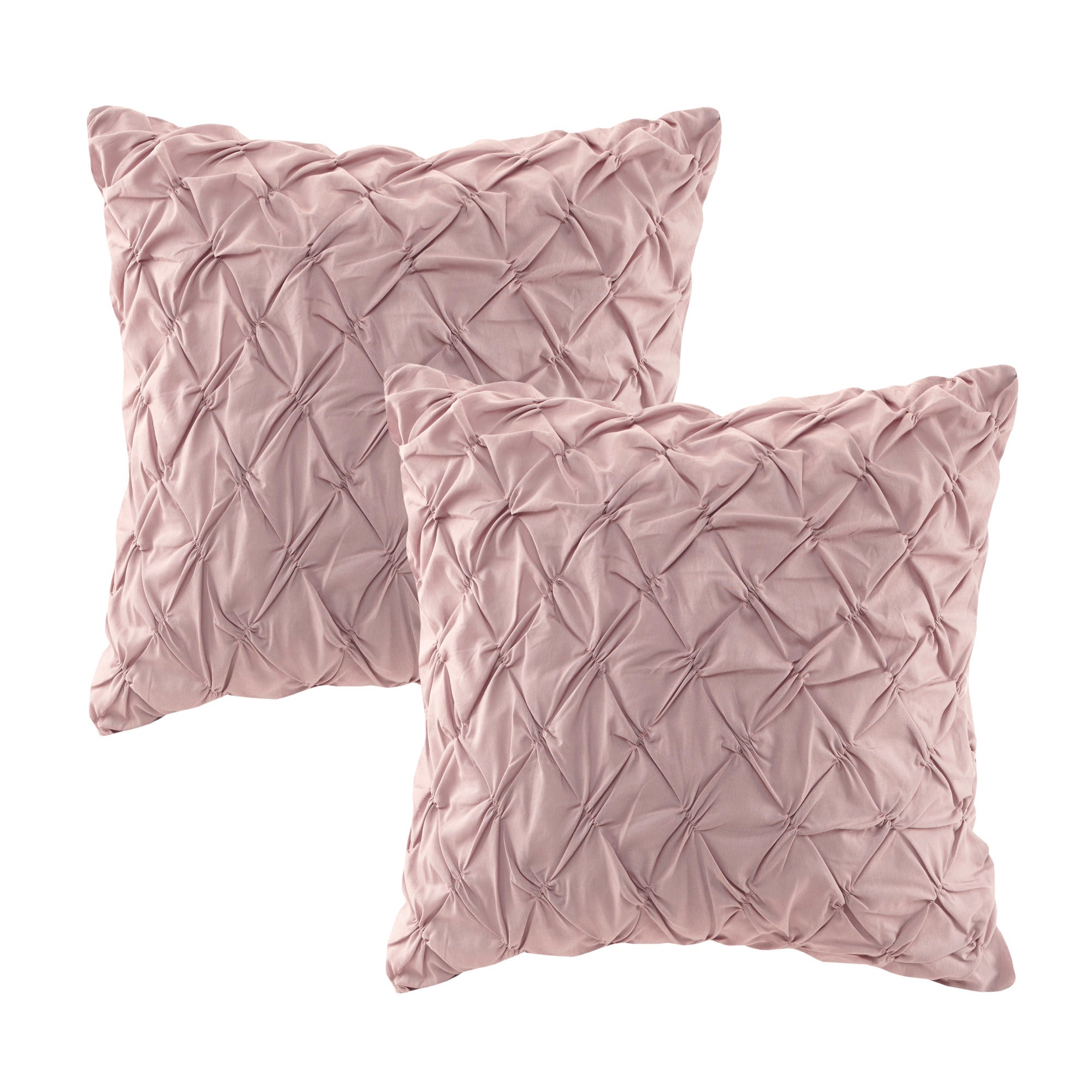 8 Piece Cotton Printed Comforter Set Blush California King