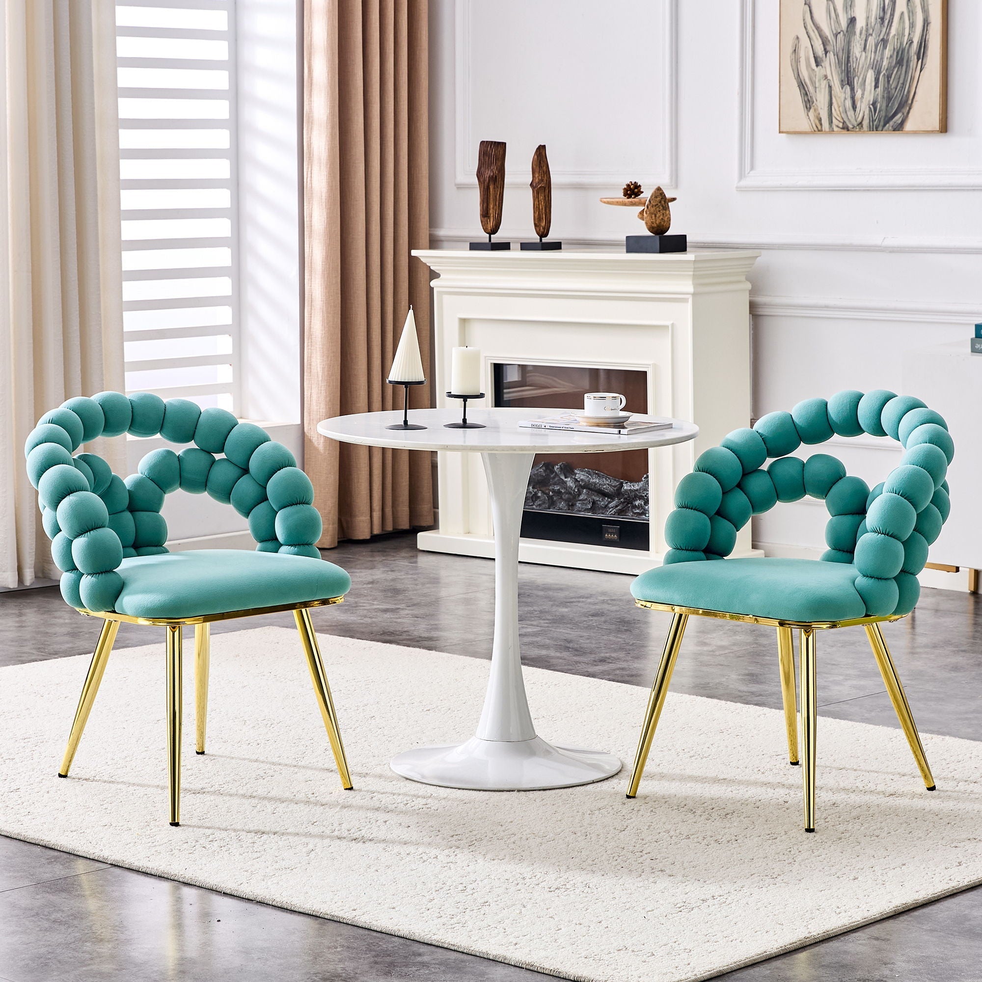 Puffy Bubble Ball Chain Chairs for Dining Room