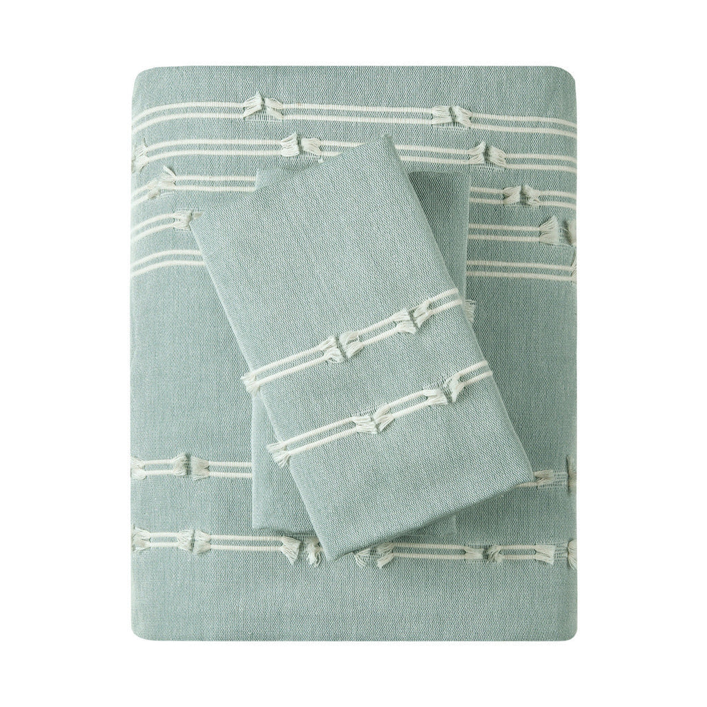 Full/Queen 3 Piece Cotton Jacquard Duvet Cover Set