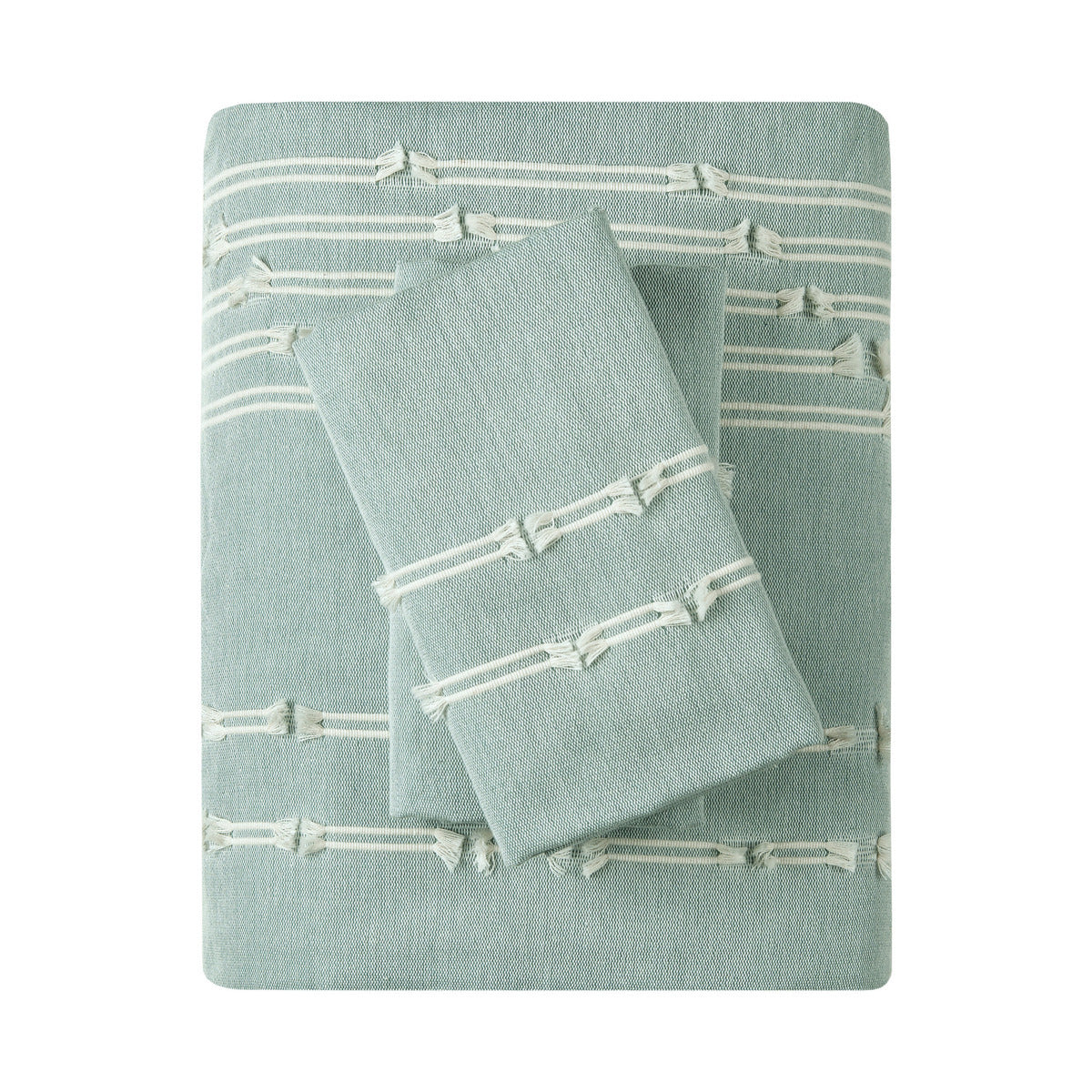 Full/Queen 3 Piece Cotton Jacquard Duvet Cover Set