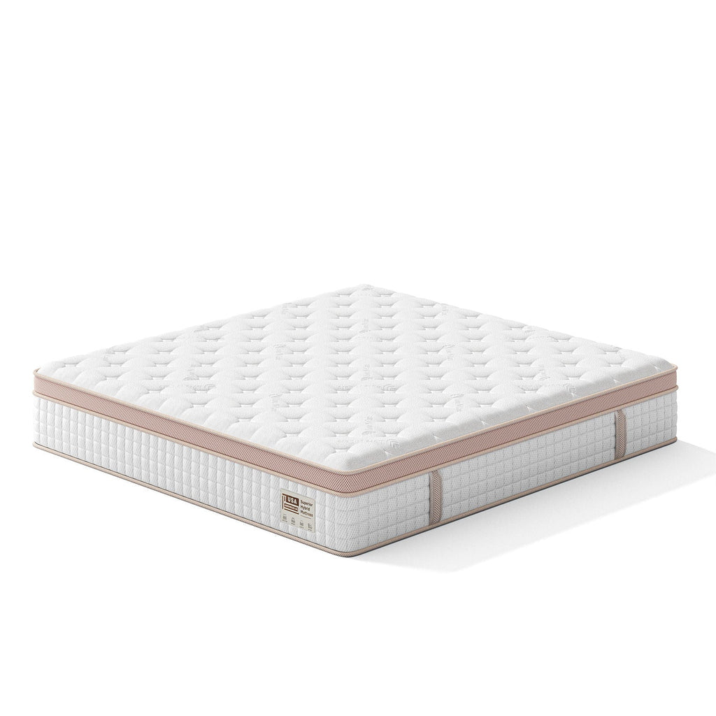 12" King Size Firm Hybrid Mattress, Gel Memory Foam & Pocket Springs