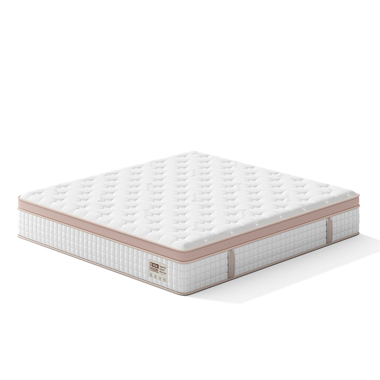 12" King Size Firm Hybrid Mattress, Gel Memory Foam & Pocket Springs