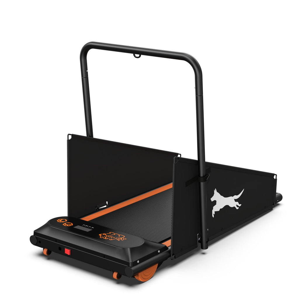 Dog Treadmill For Small To Medium Dogs With LED Display - Black / Orange
