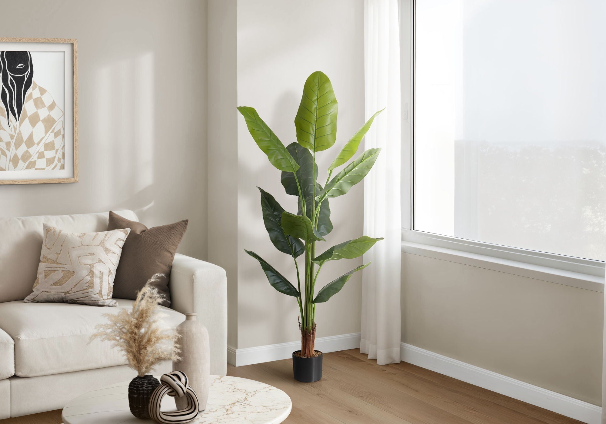 59" Tall Artificial Strelitzia Tree Indoor Faux Plant