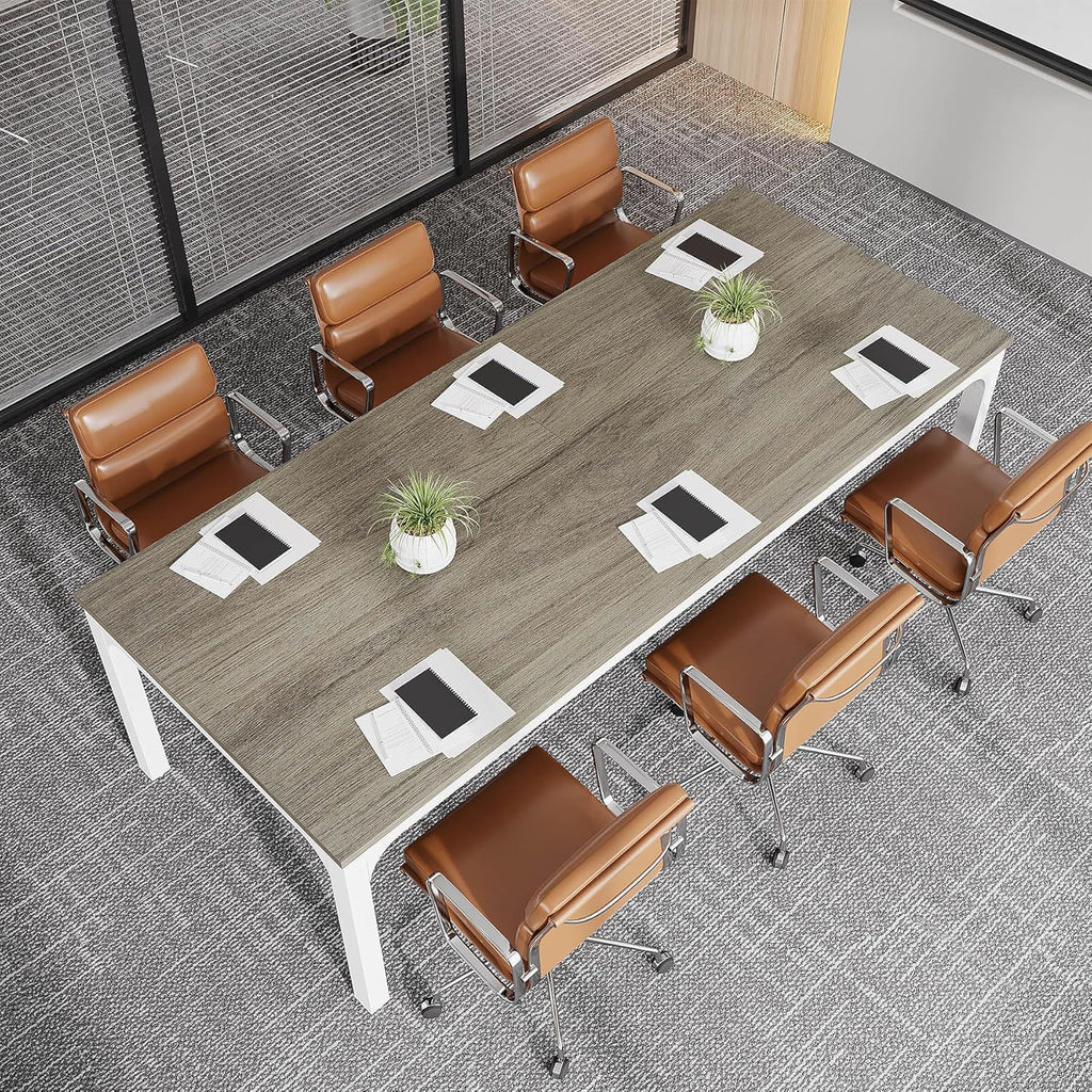 Extra Long 2 Person Computer Desk With Collaborative Workstation