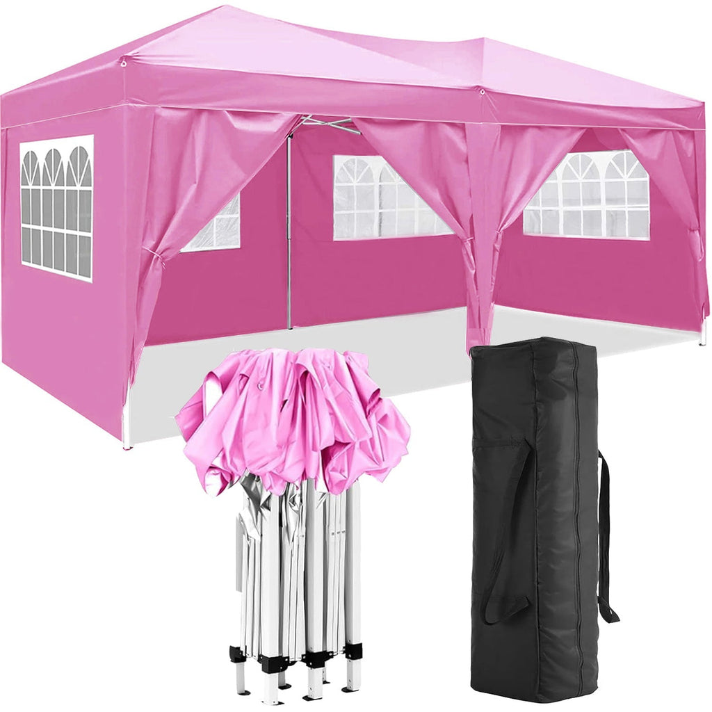 10'x20' Folding Canopy with Removable Sidewalls Outdoor Shelter