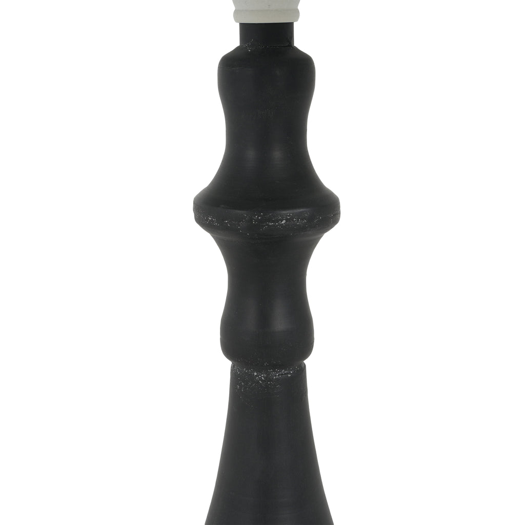 Accent Metal Coffee Table, Pedestal Table for Living Room, Hand-Hammered Texture, White+Black