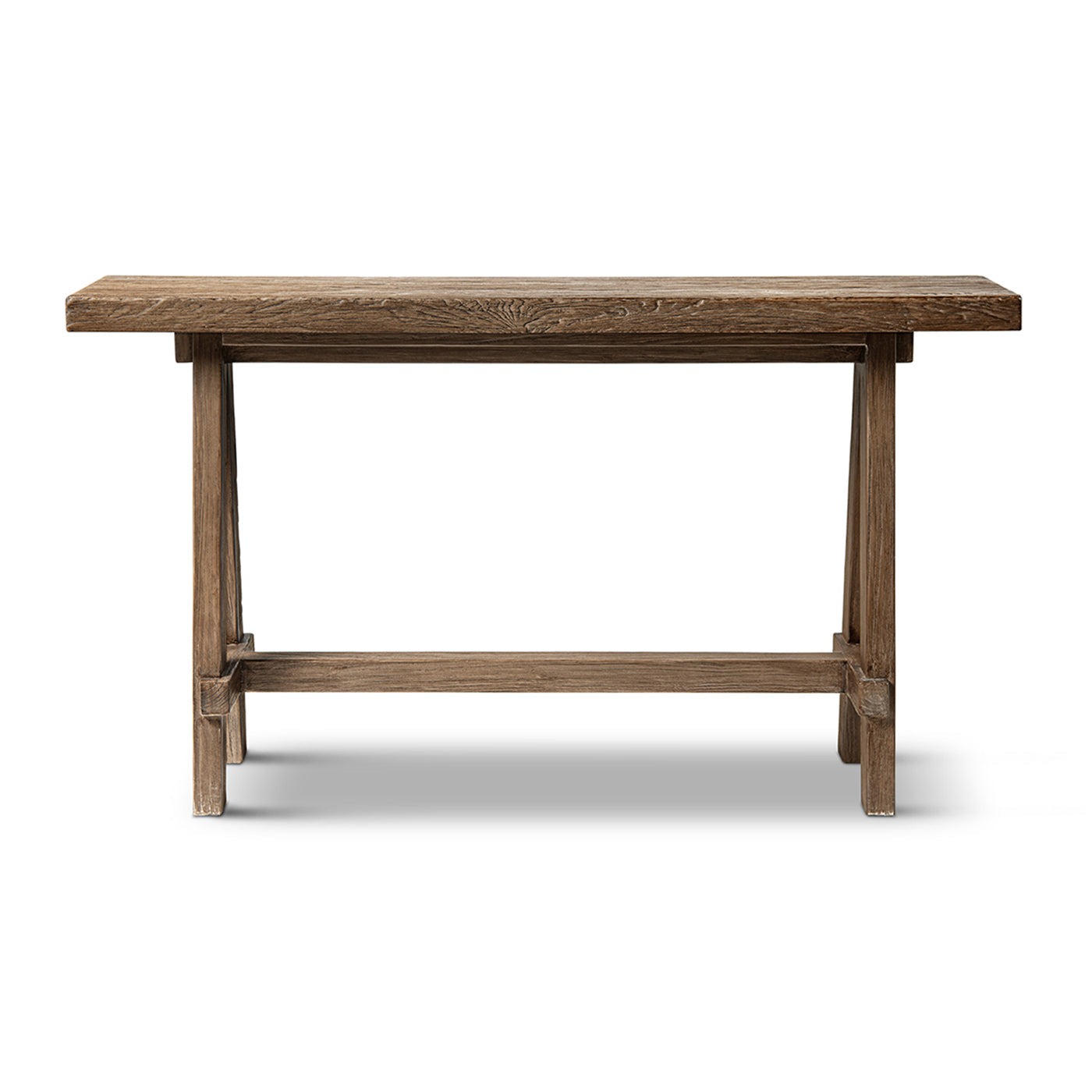 Hawthorne 60'' Solid Reclaimed Elm Trestle Console Table