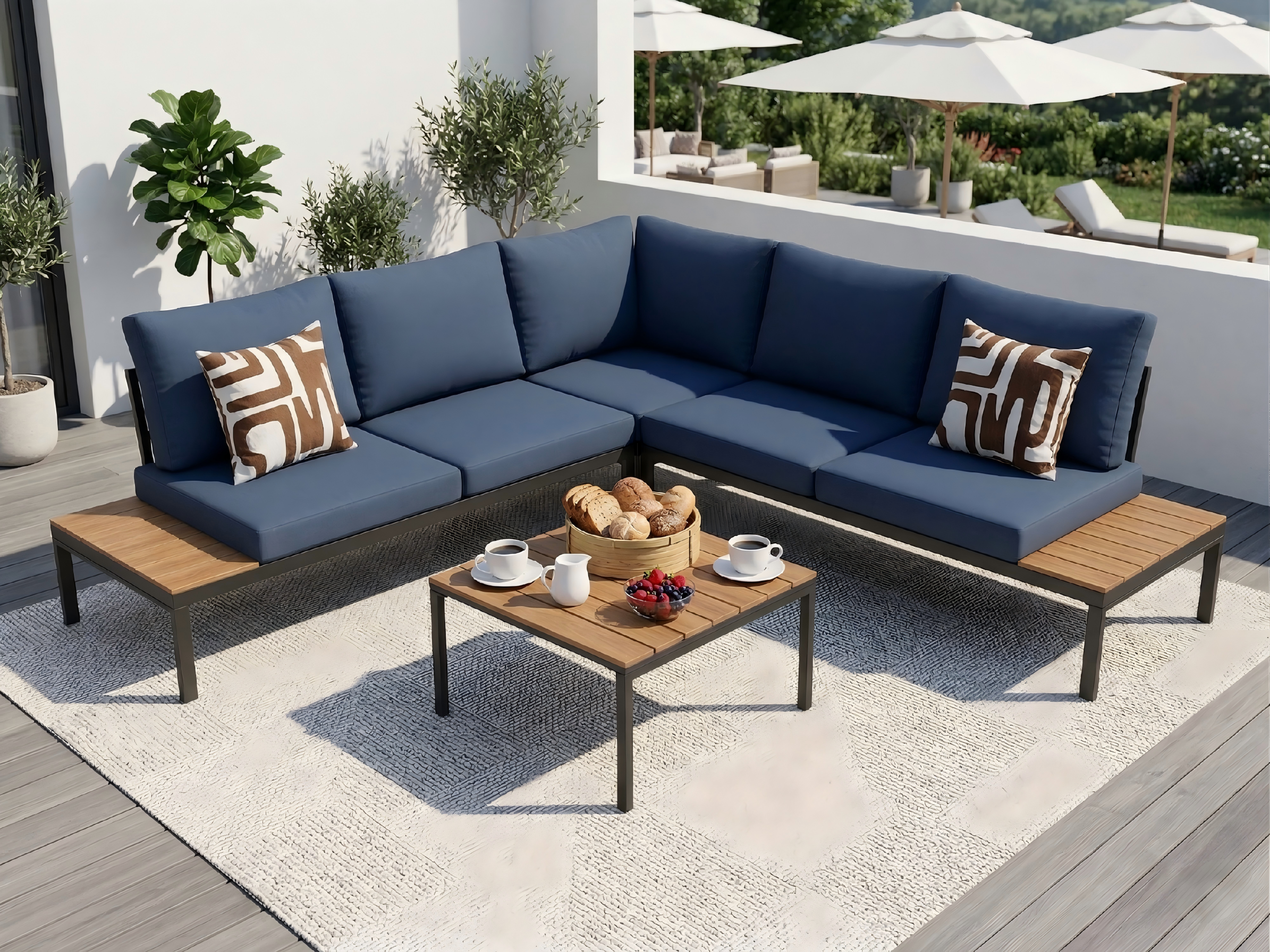Outdoor Patio Furniture Set Sofa