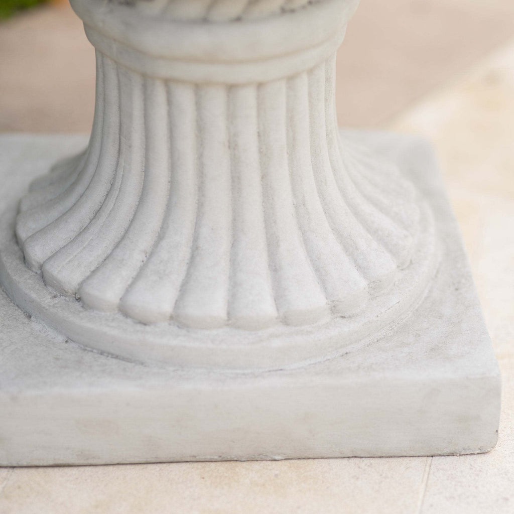 26.5" H Classic Antique White Italian Urn Planter