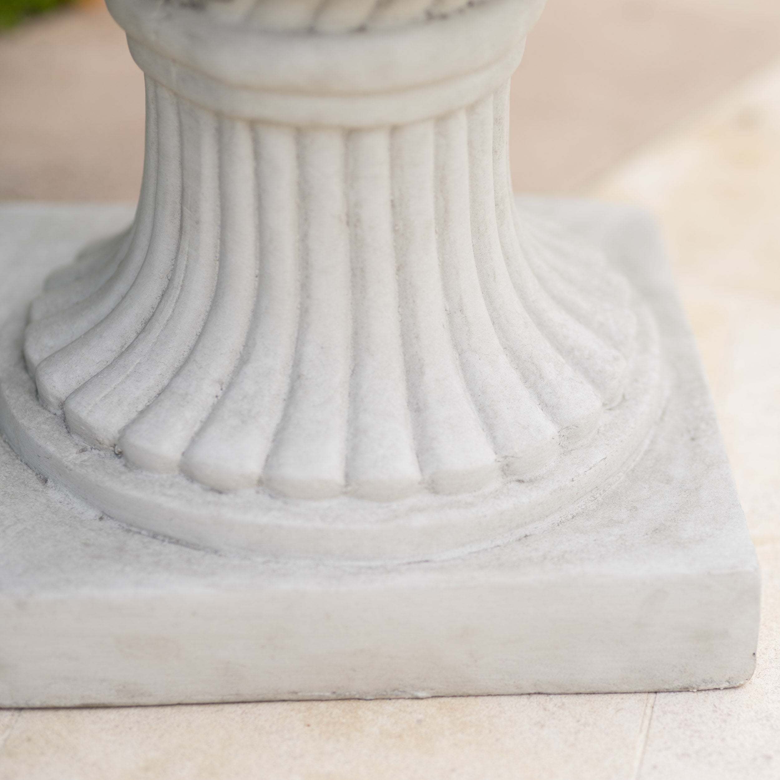 26.5" H Classic Antique White Italian Urn Planter