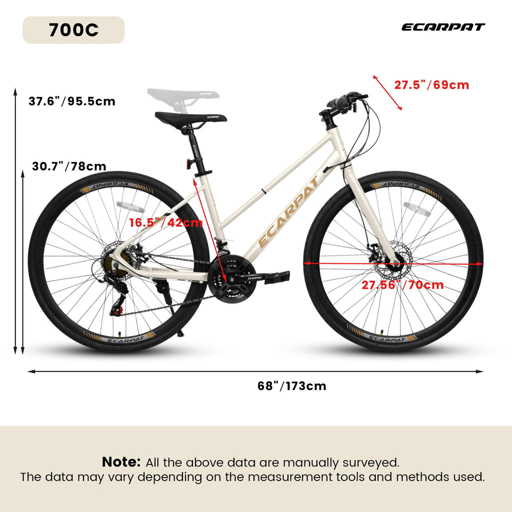 A28250 Road Bike With Aluminum Alloy Wheels, 21-Speed Gear System